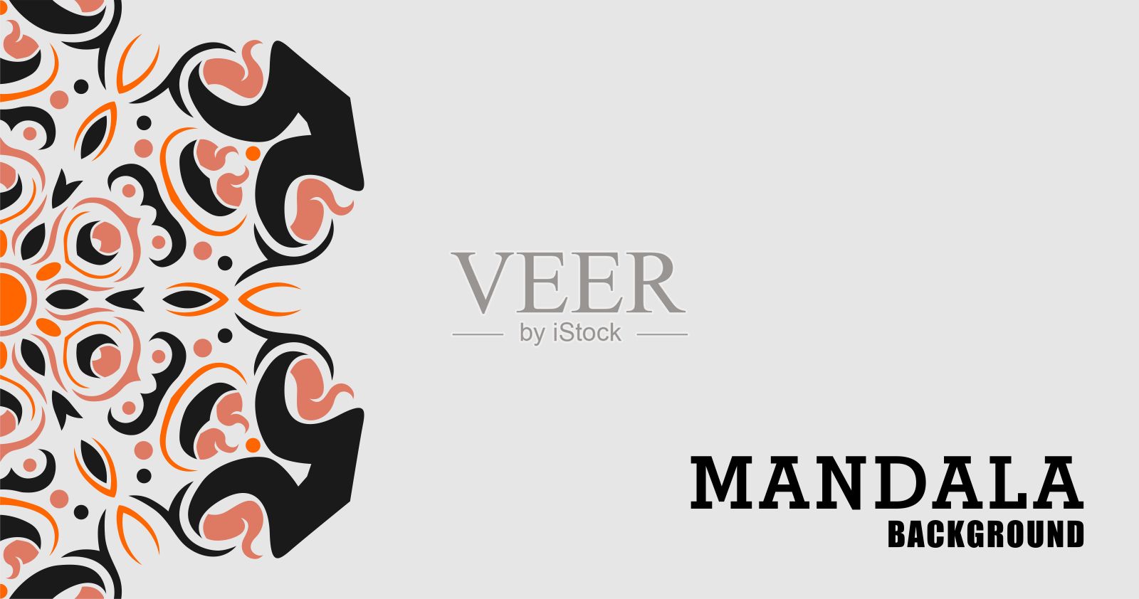 背景曼荼罗艺术现代插画图片素材