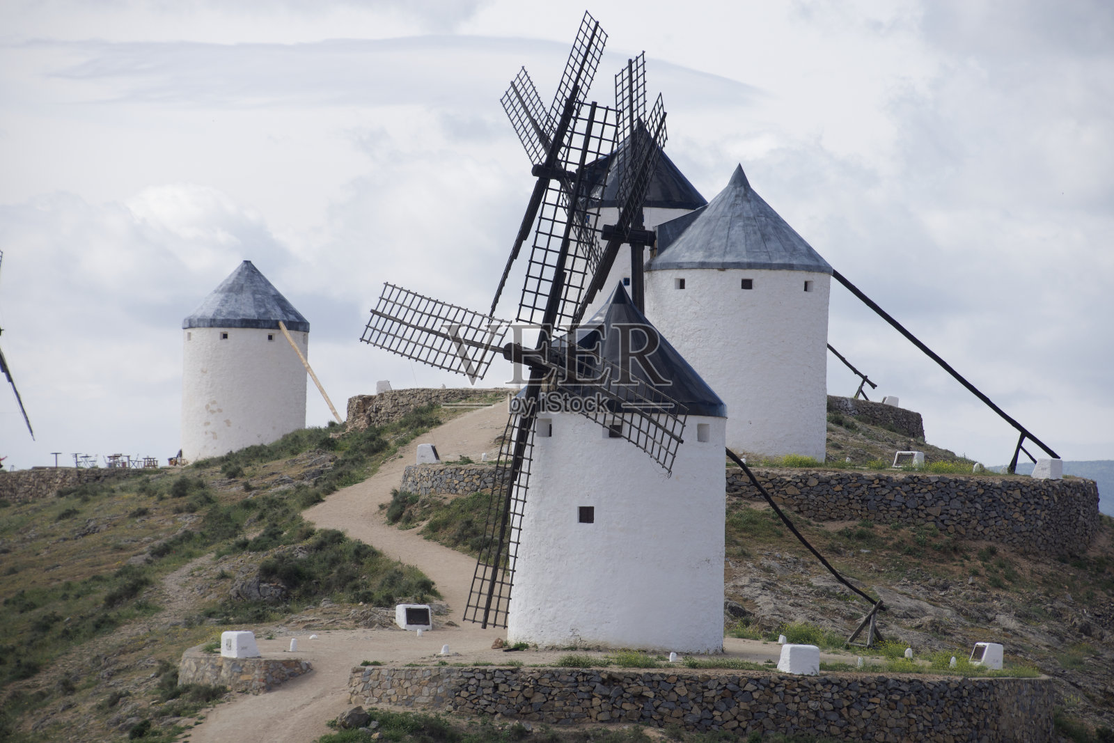 一群风车照片摄影图片