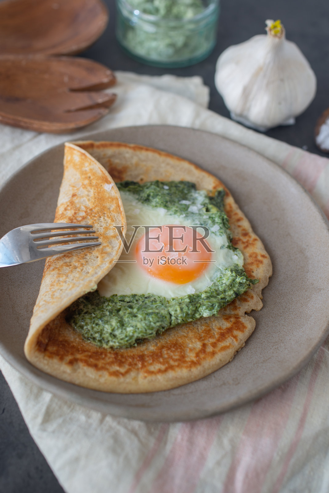 法国荞麦薄饼照片摄影图片