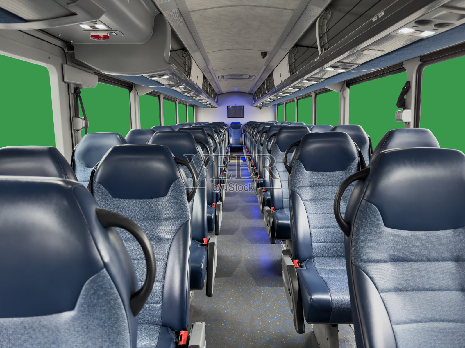 公共汽车的乘客座位照片摄影图片