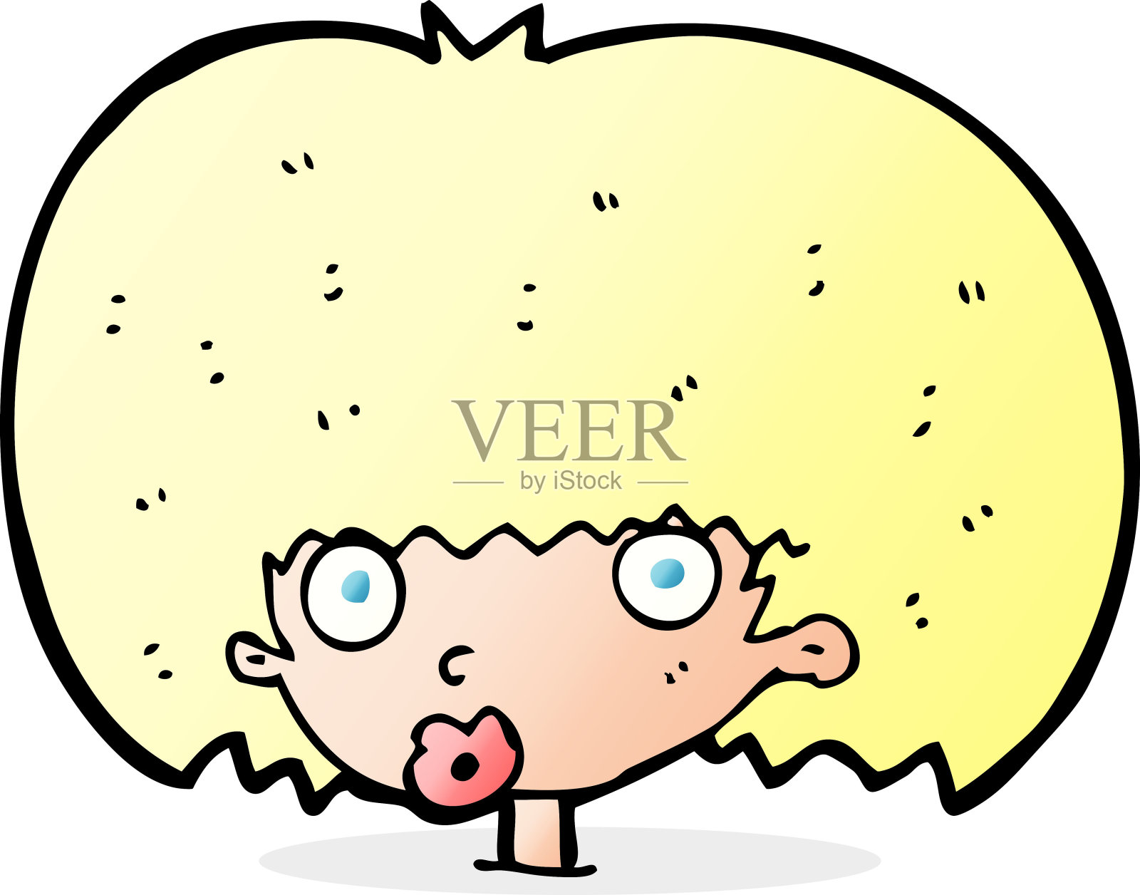 惊奇的卡通女人设计元素图片