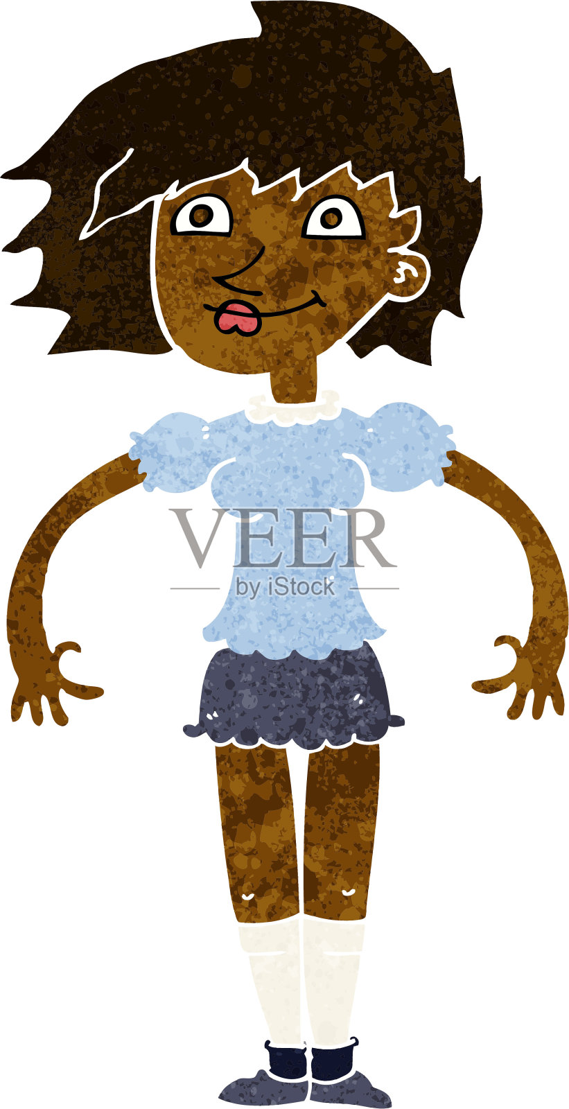 卡通快乐女人设计元素图片