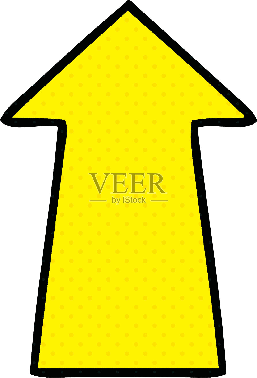 漫画书风格的古怪卡通箭头设计元素图片