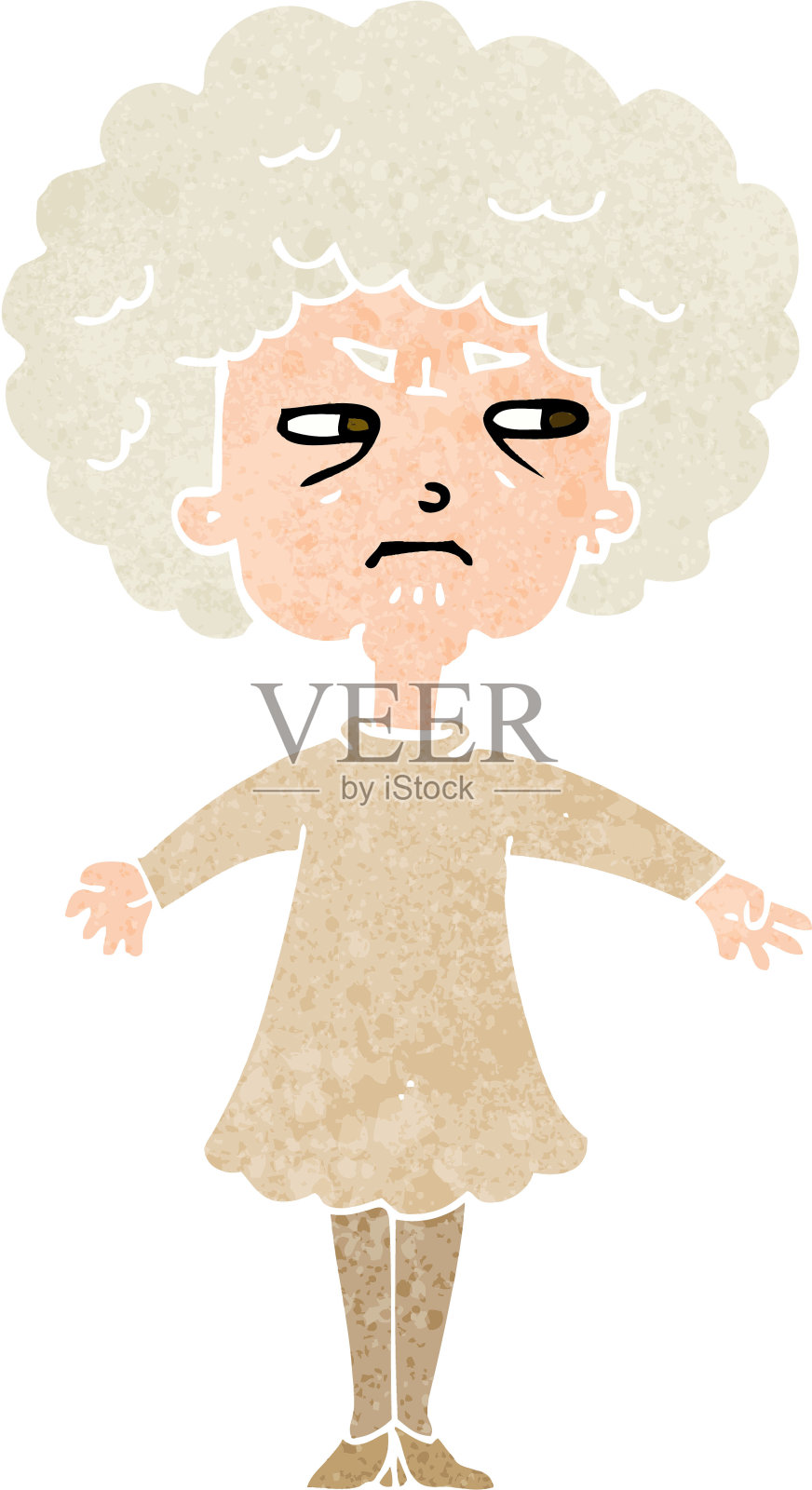 卡通苦老太婆设计元素图片