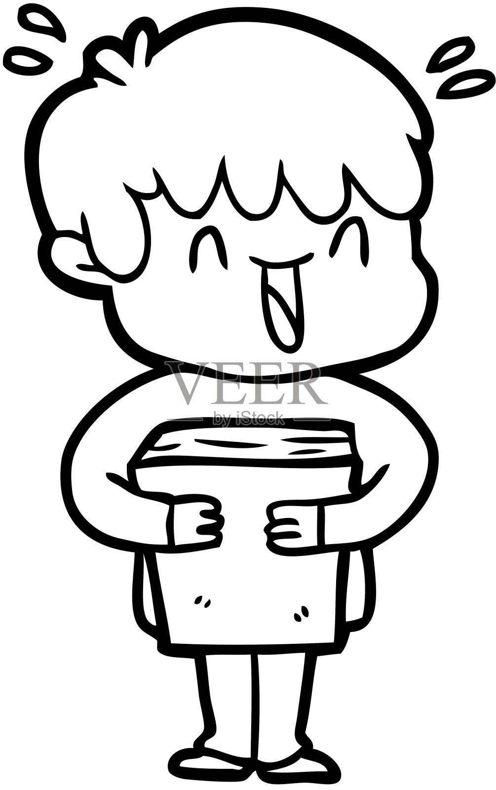 卡通笑男孩设计元素图片