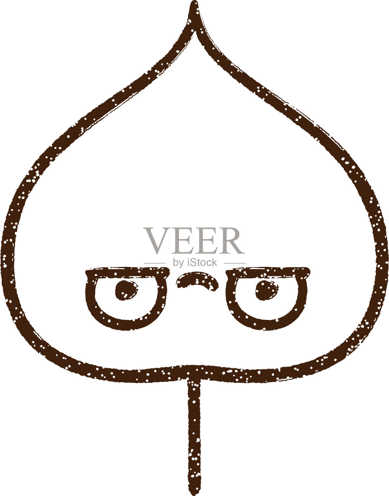 叶炭画设计元素图片