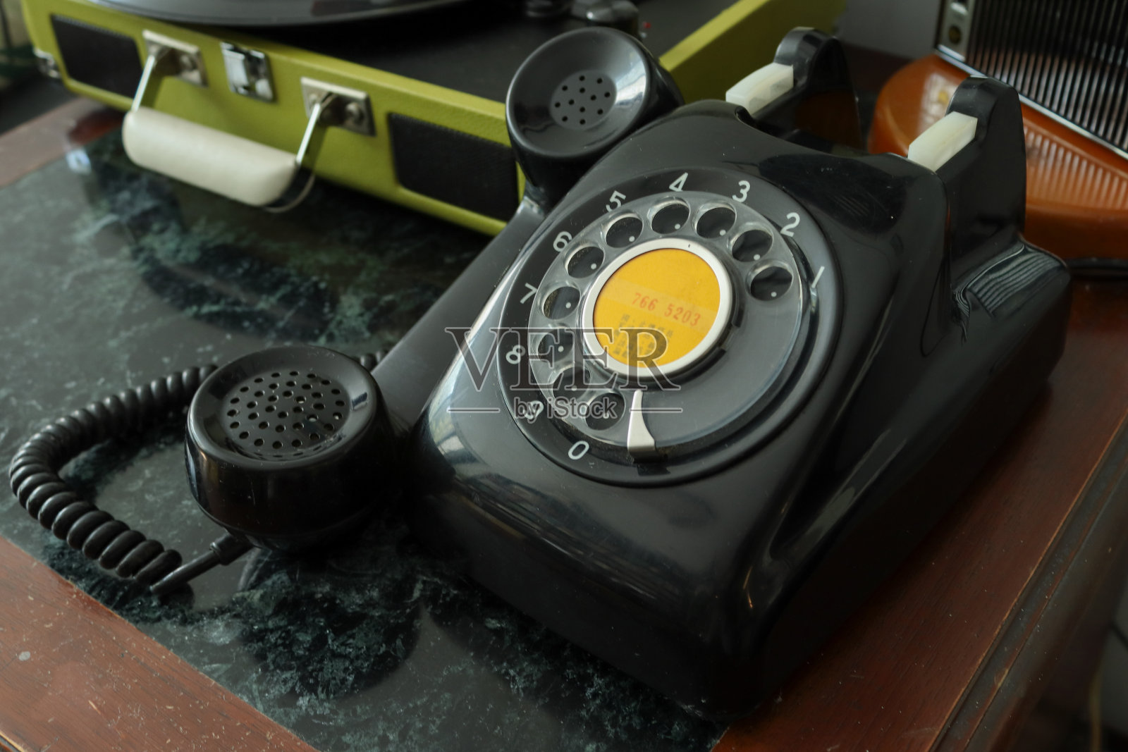 黑色古董拨号电话照片摄影图片