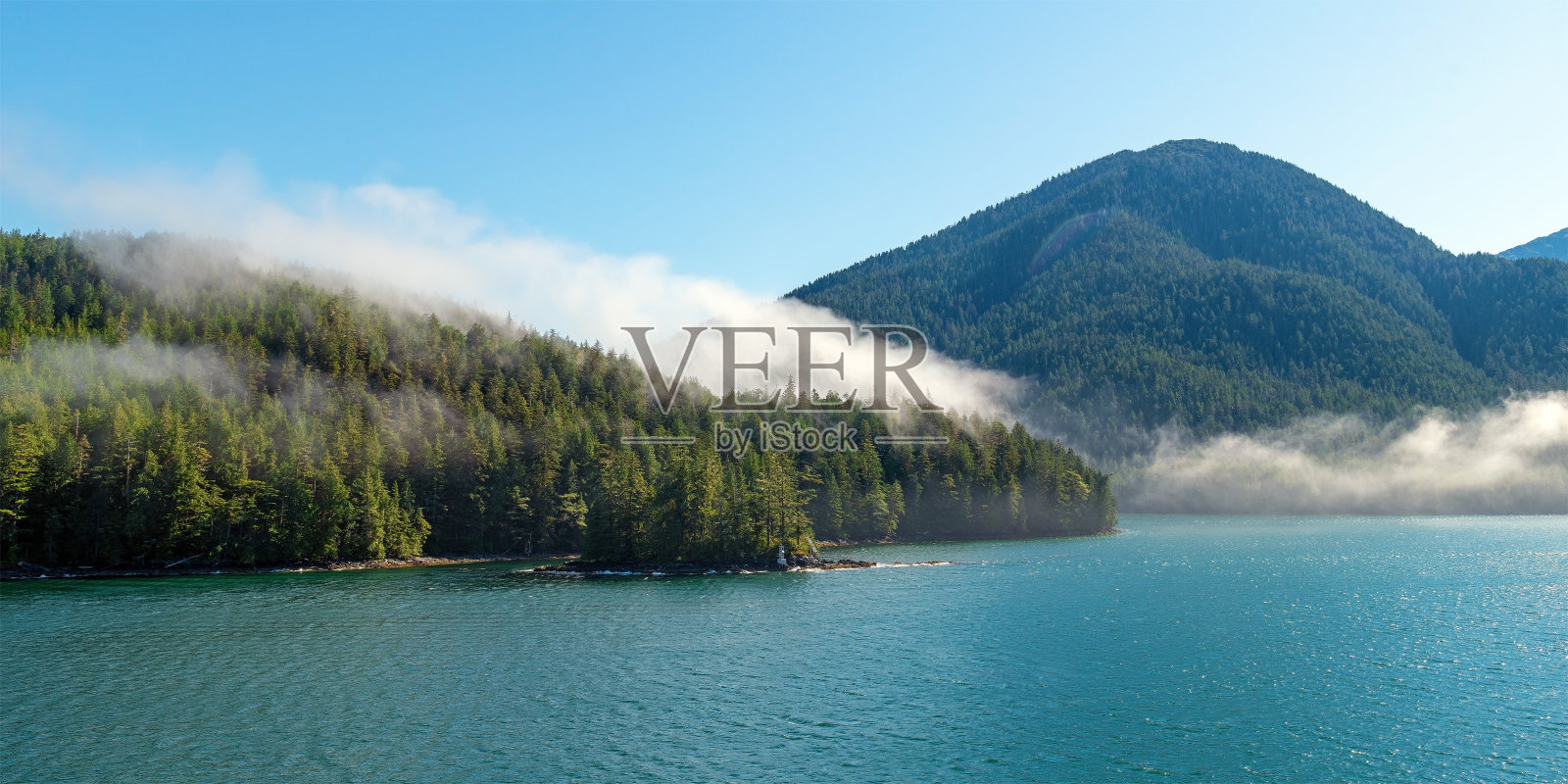 加拿大内航道邮轮风光全景照片摄影图片