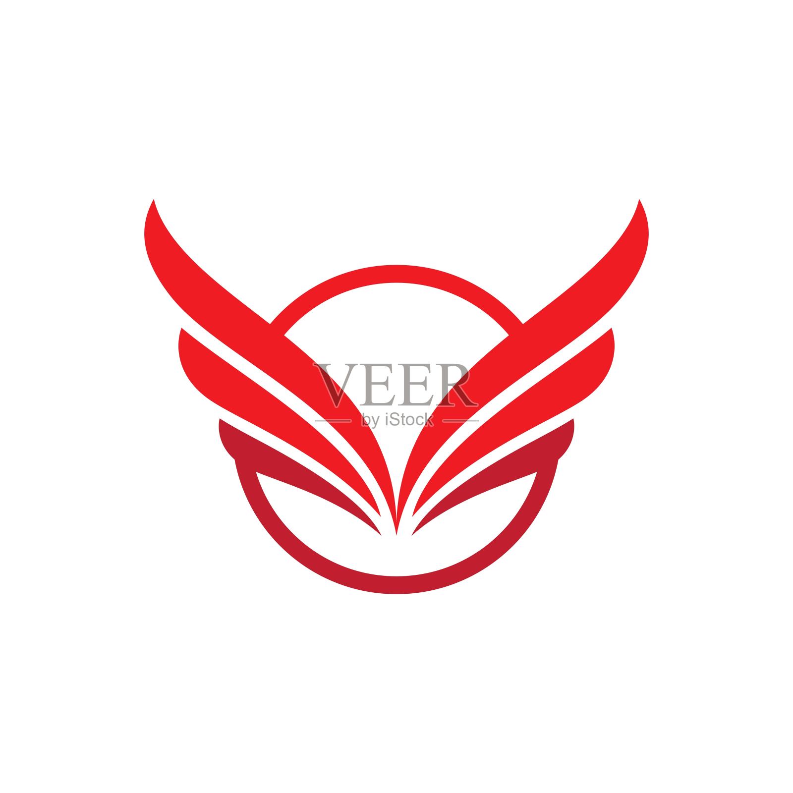 翼徽形象设计元素图片