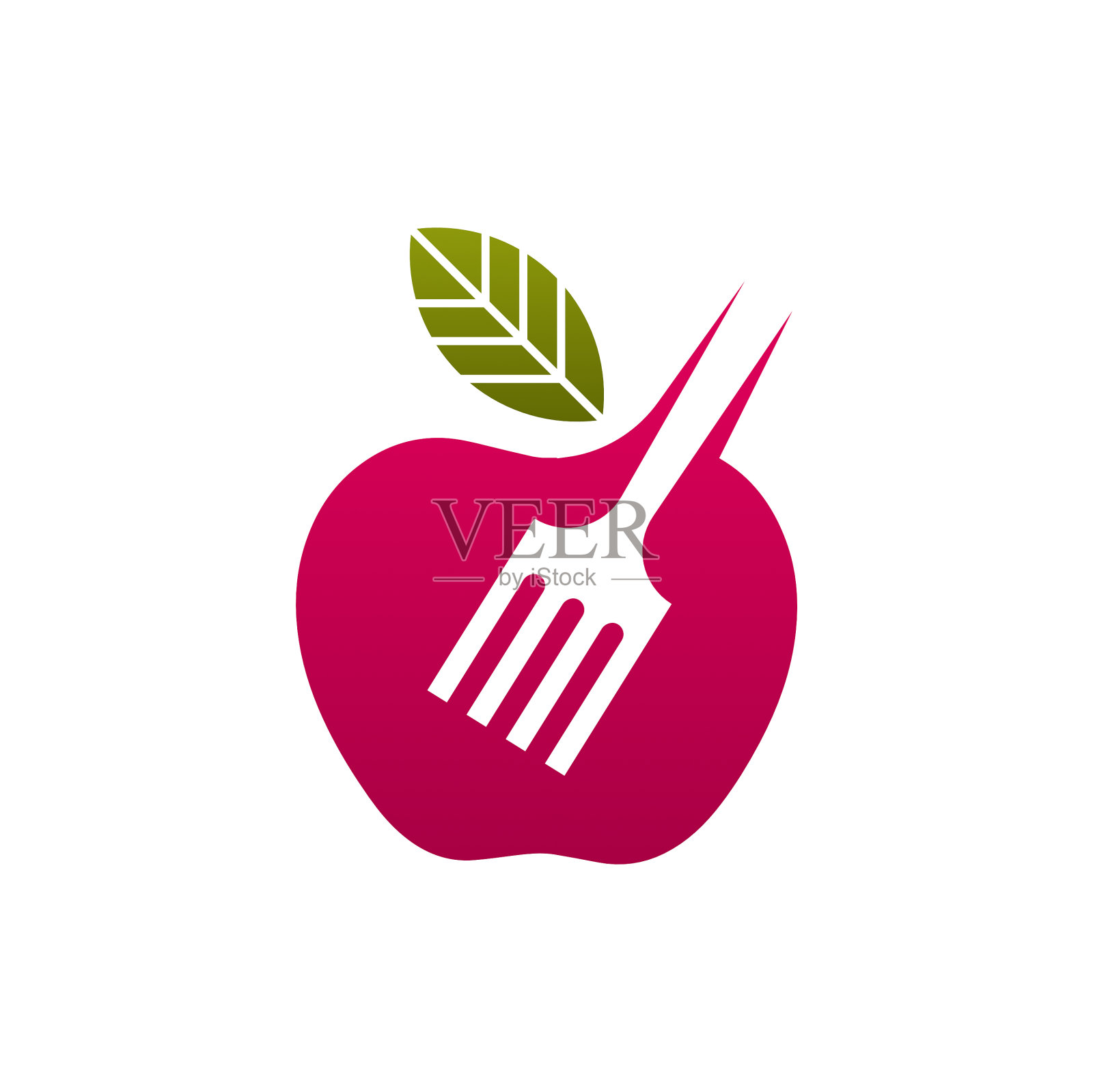 新鲜食品标志图标设计概念矢量插画图片素材