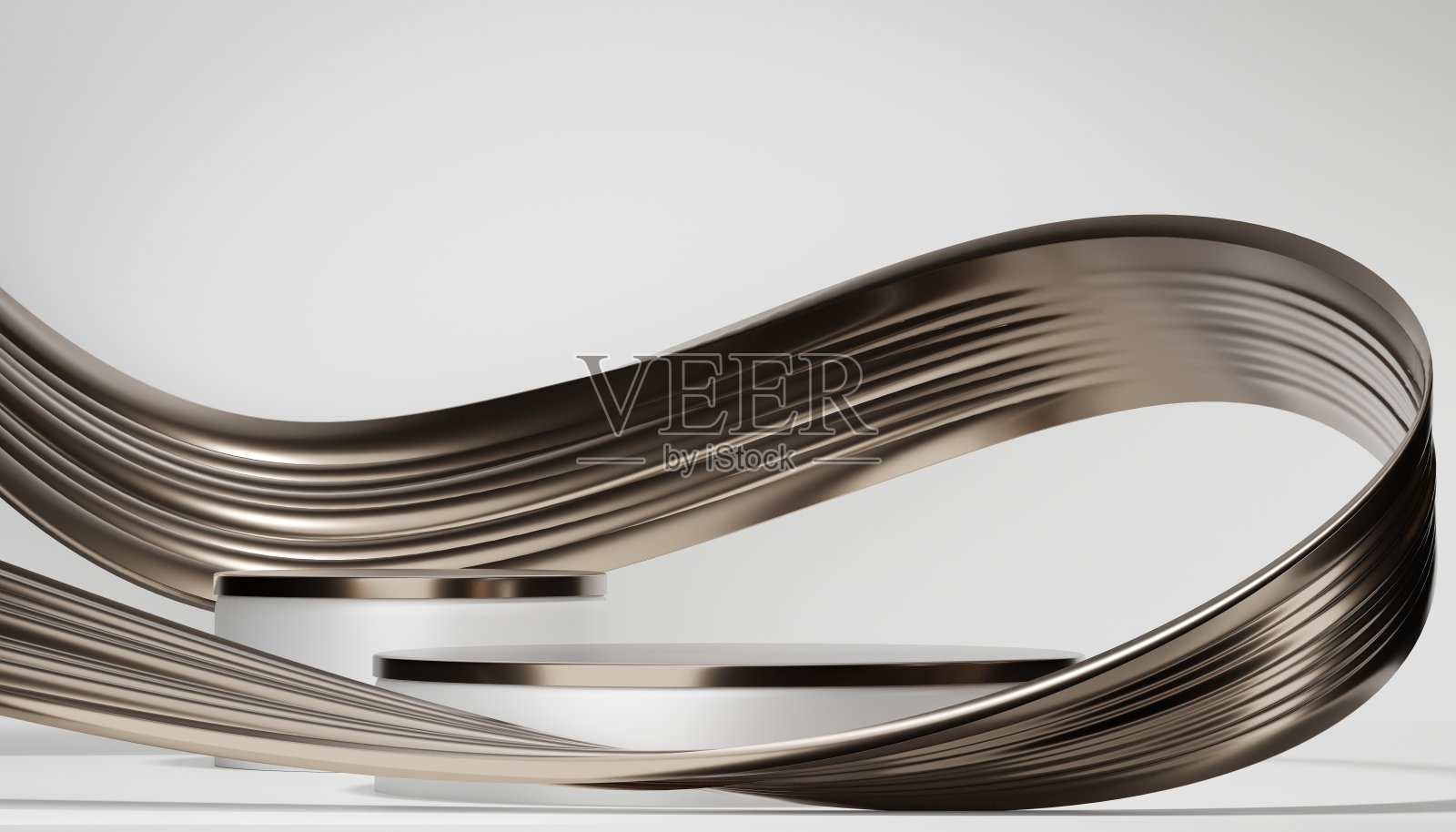 讲台最小的几何白色和金色照片摄影图片