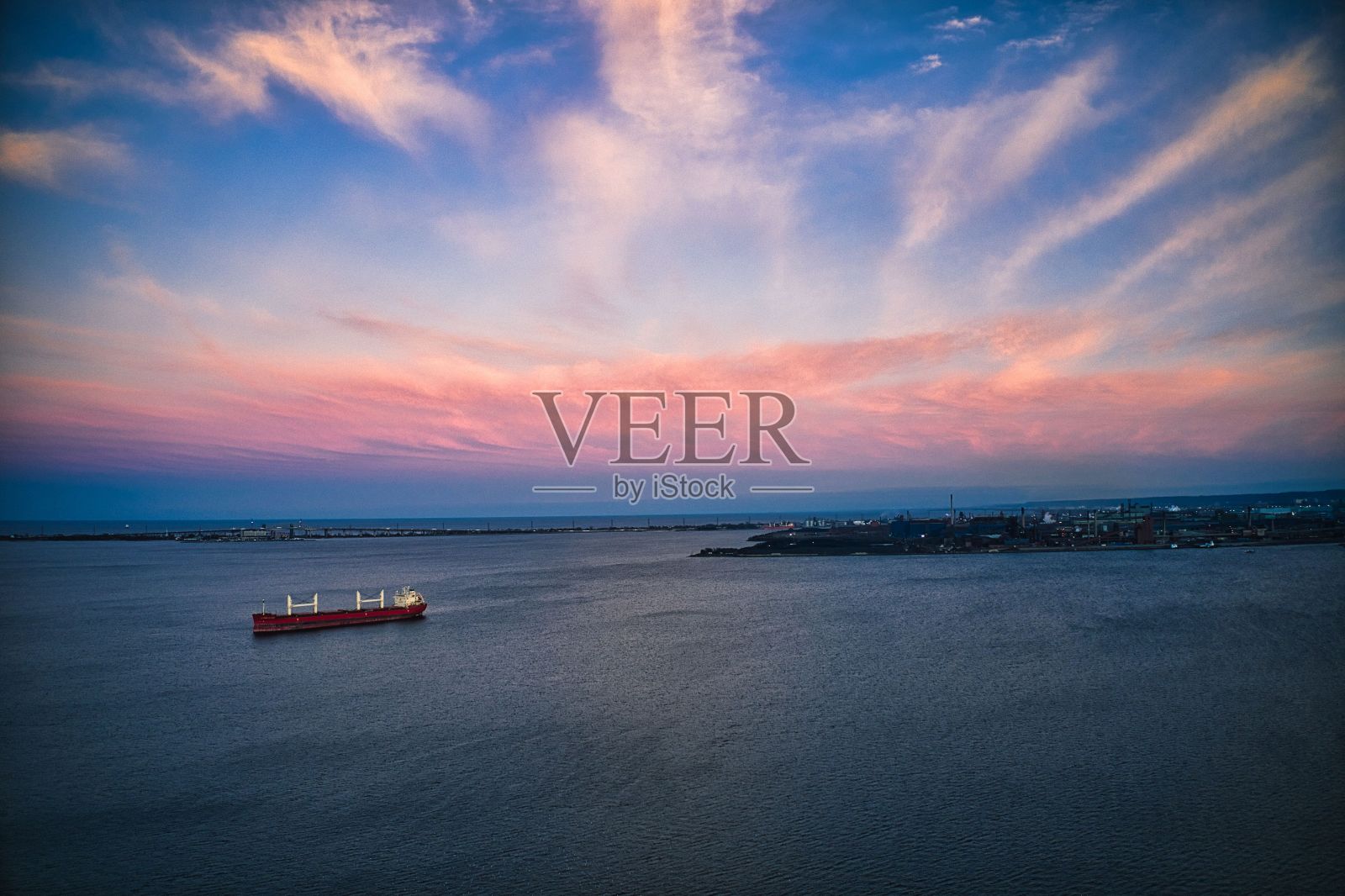 加拿大汉密尔顿市美丽的日落照片摄影图片