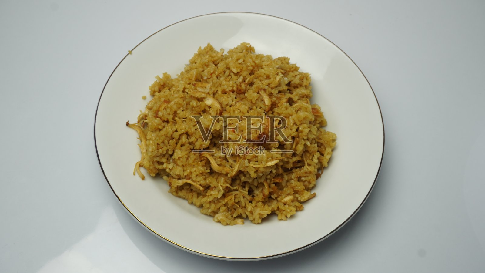 一盘家常炒饭照片摄影图片