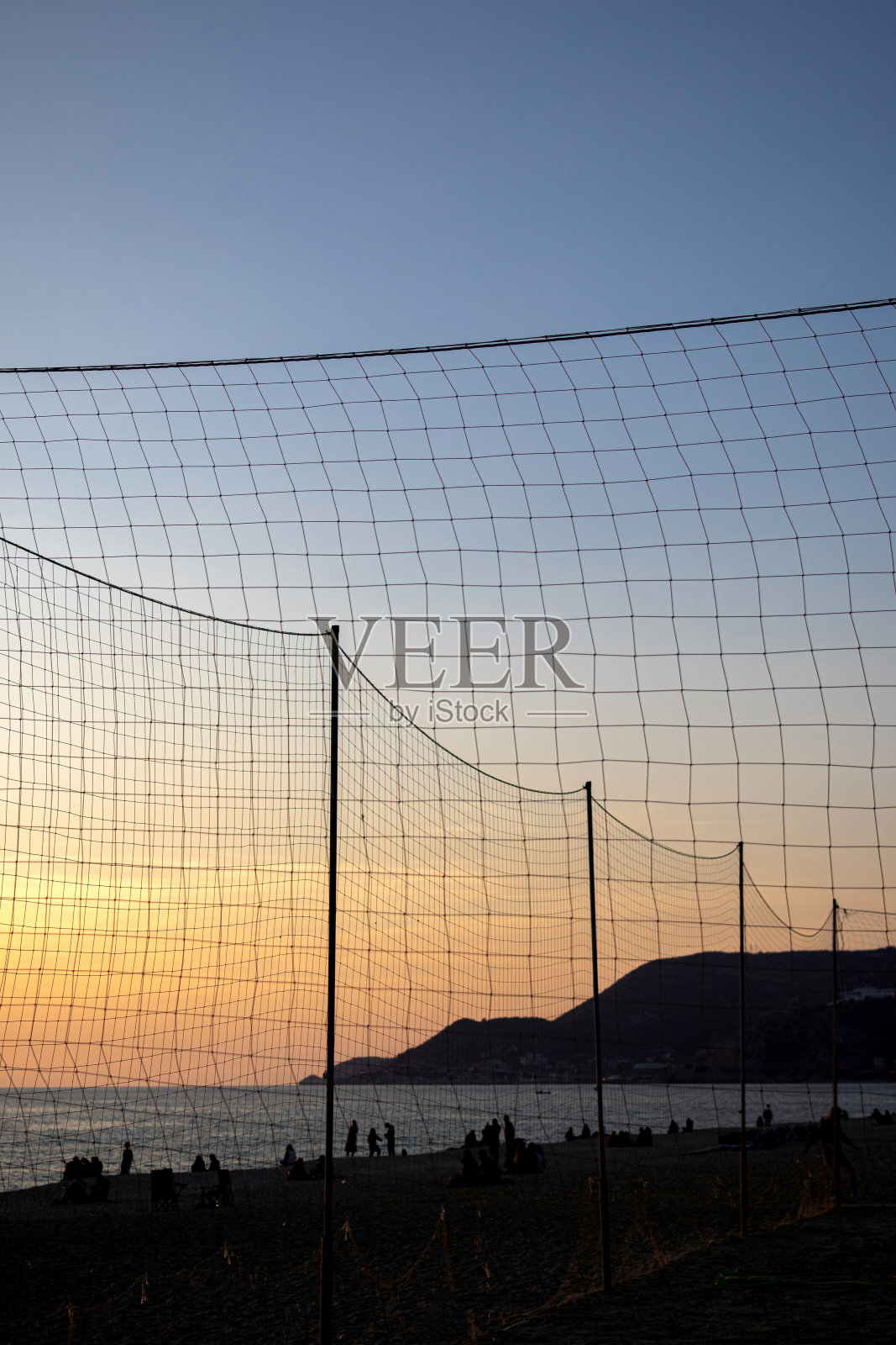 美丽清澈的日落天空照片摄影图片