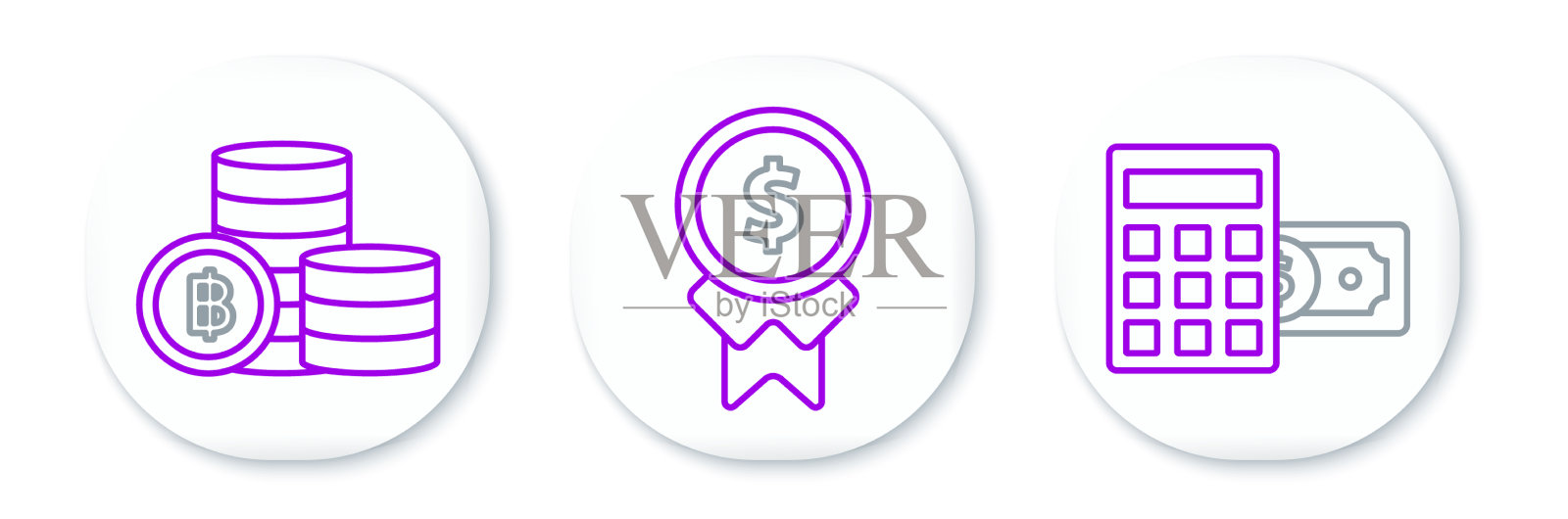 用美元符号设置行计算器图标素材