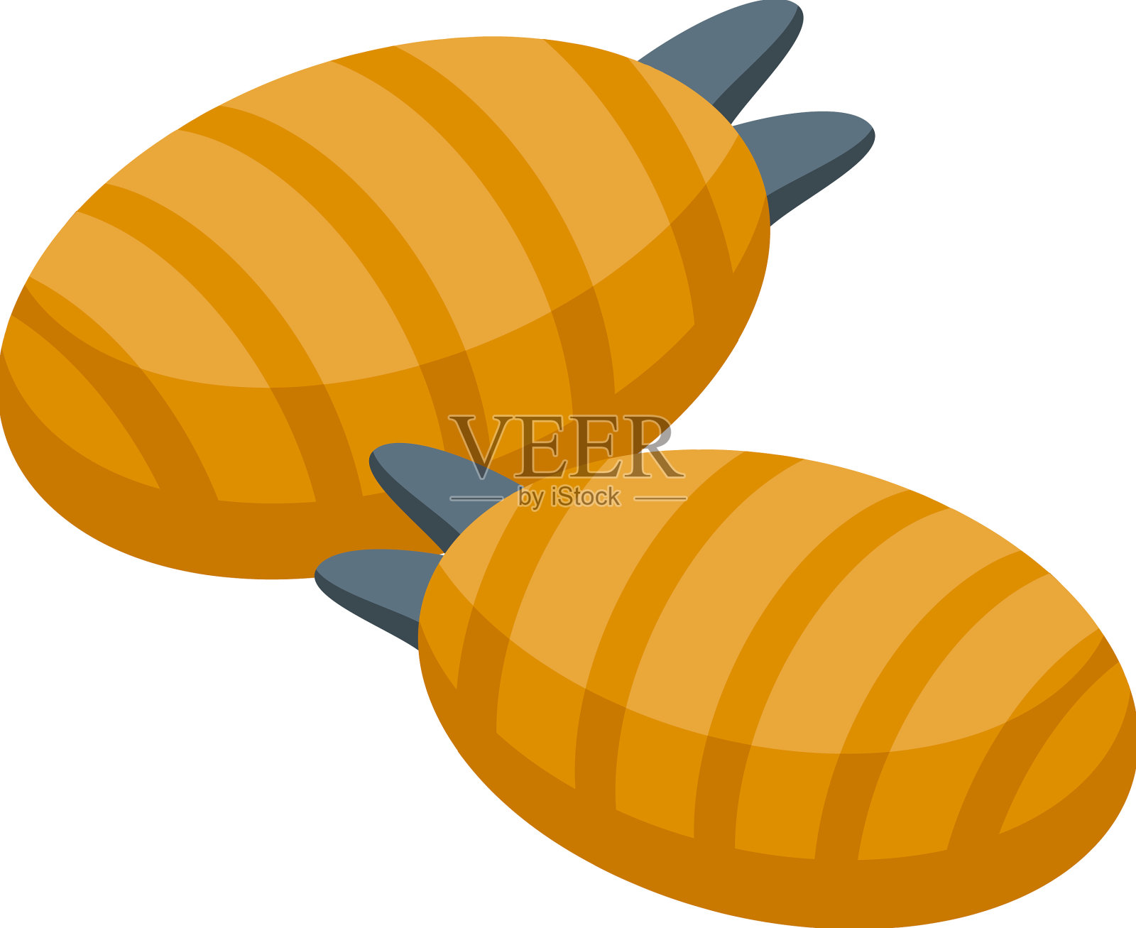 病虫害图标等距蝇采采蝇图标素材