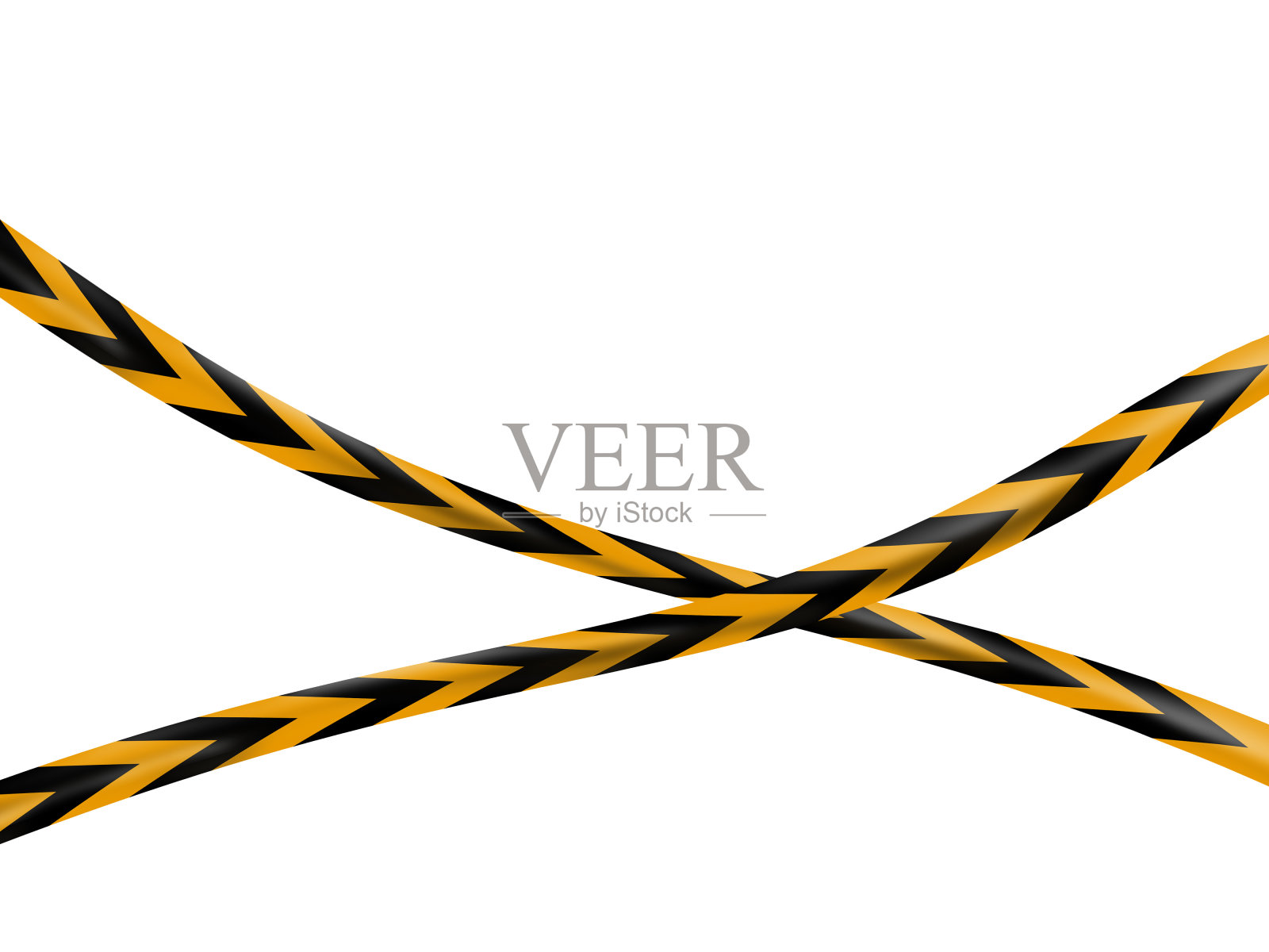 黄黑条纹的保护胶带。禁令。照片摄影图片