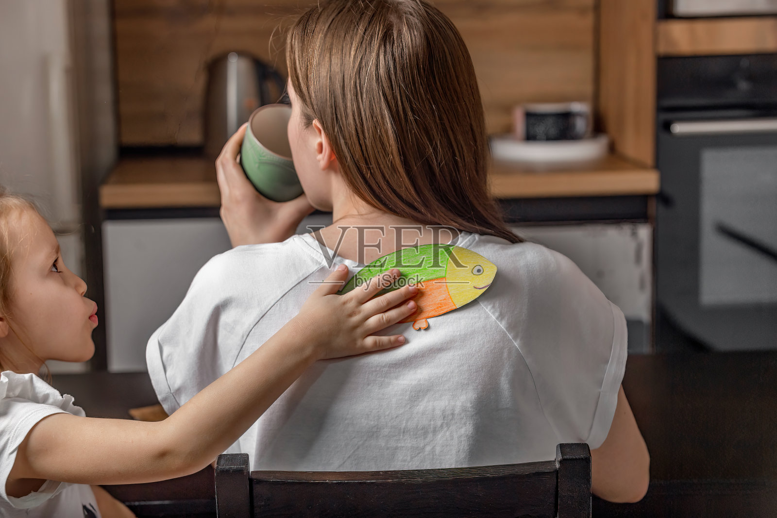 有趣的4月1日庆祝活动，家庭笑话照片摄影图片