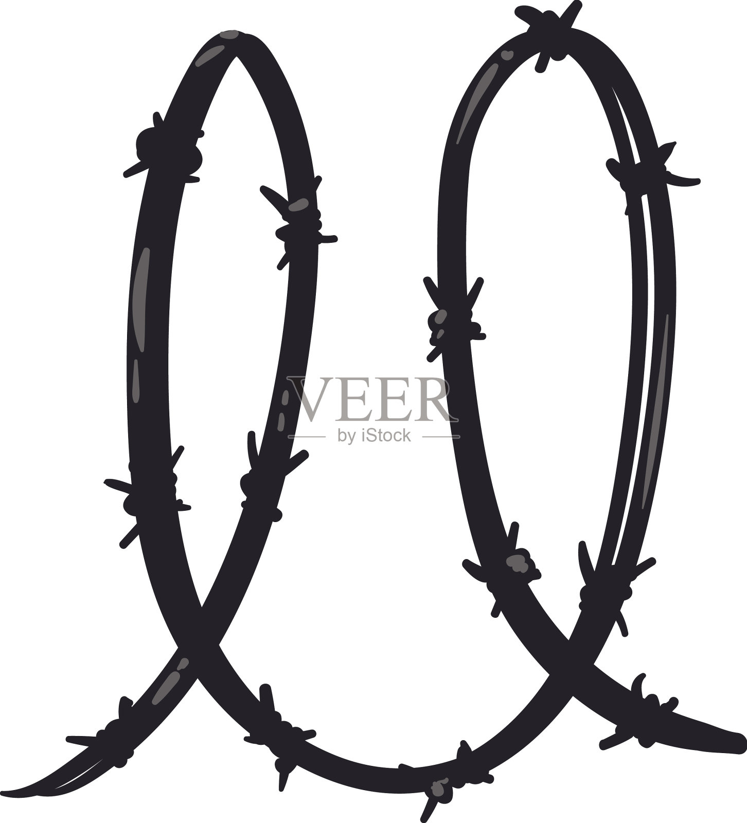 扁带刺铁丝设计元素图片