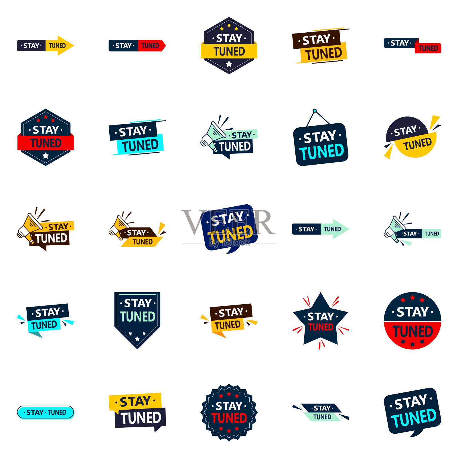 25个新鲜的图像为现代和生动的外观设计模板素材