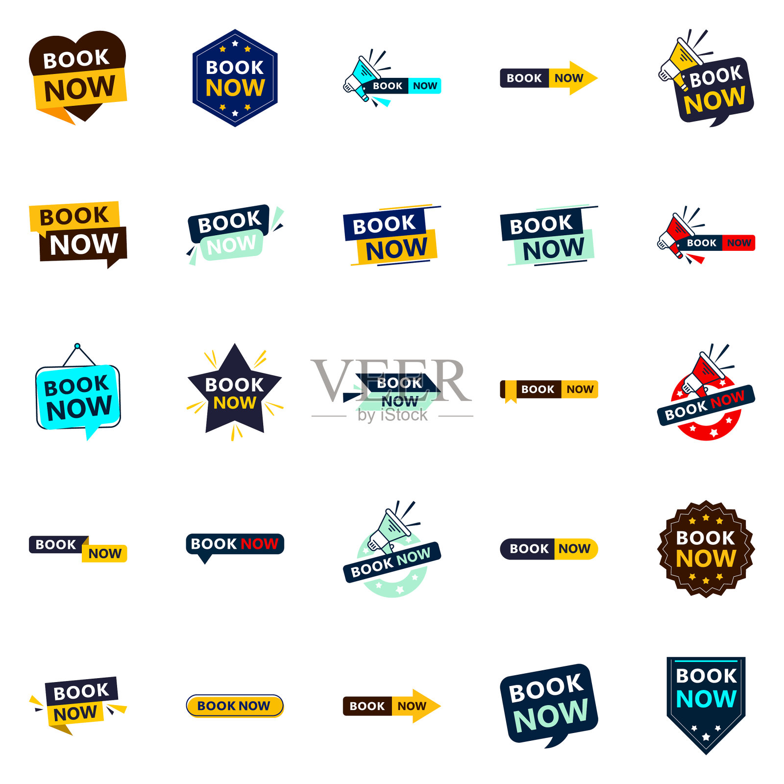 25个醒目的图书横幅现在抢眼球插画图片素材