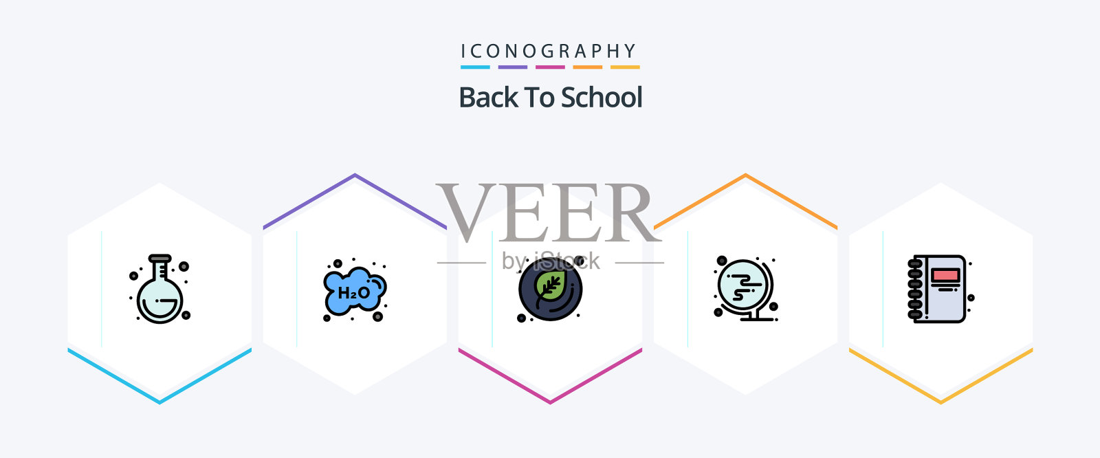 回到学校25填充线图标包包括图标素材
