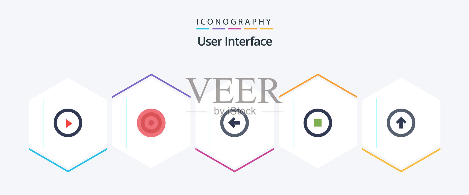 用户界面25个平面图标包，包括用户图标素材