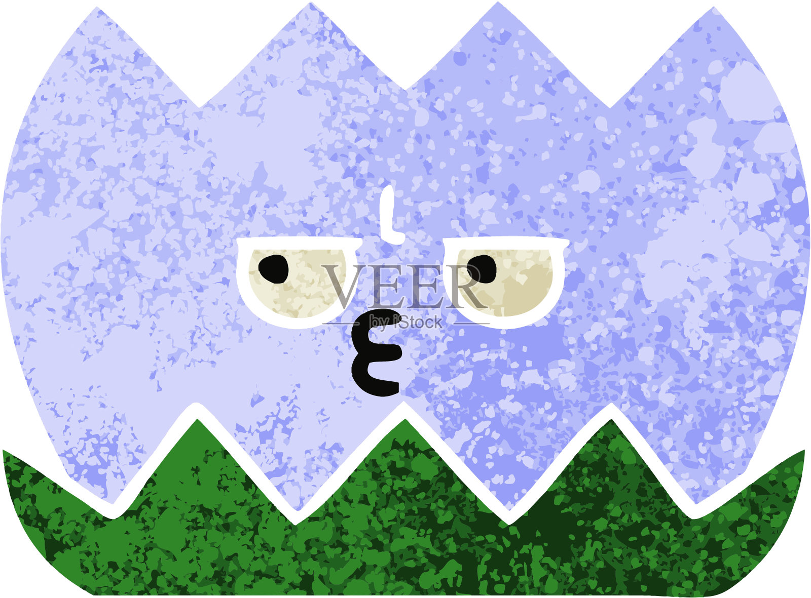 百合花的复古插图风格卡通插画图片素材