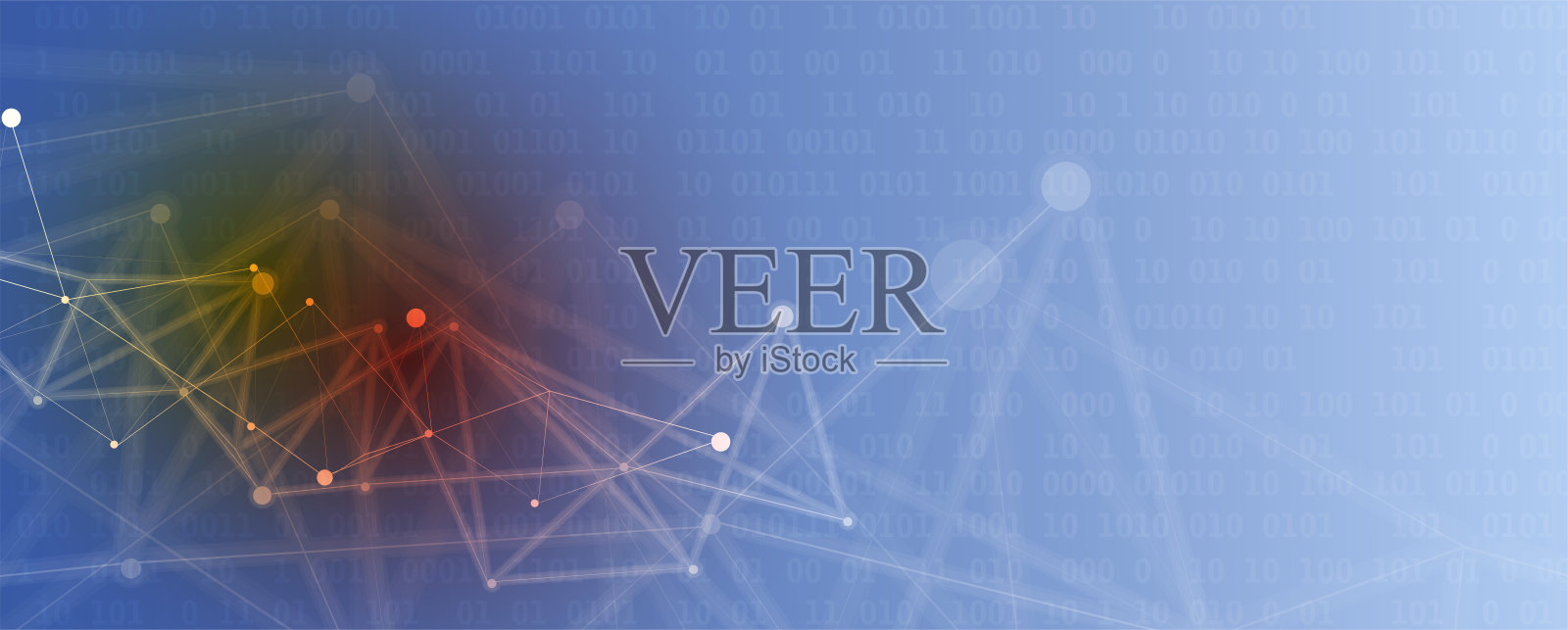 人工智能。技术网络背景。虚拟的概念插画图片素材