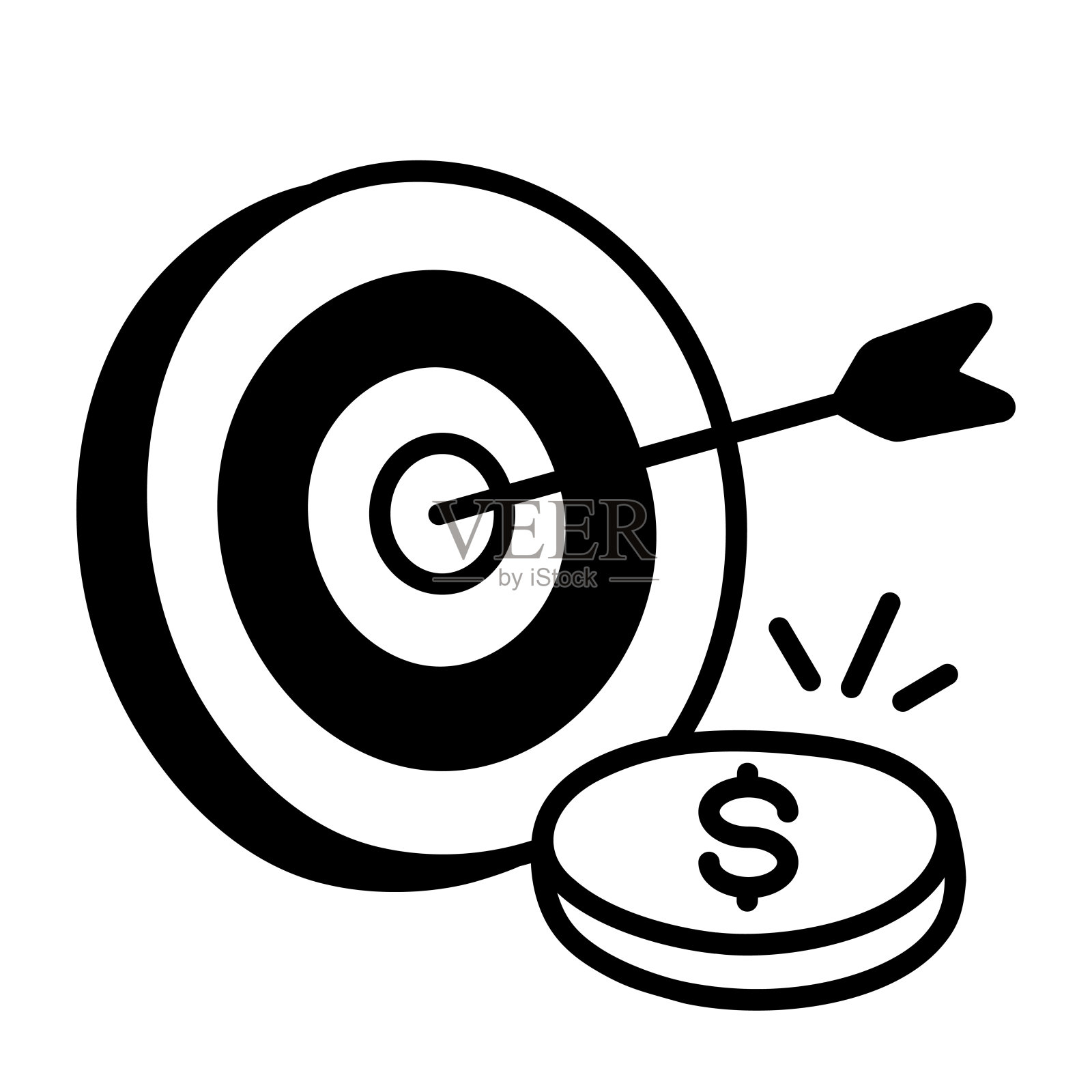 财务目标插画图片素材