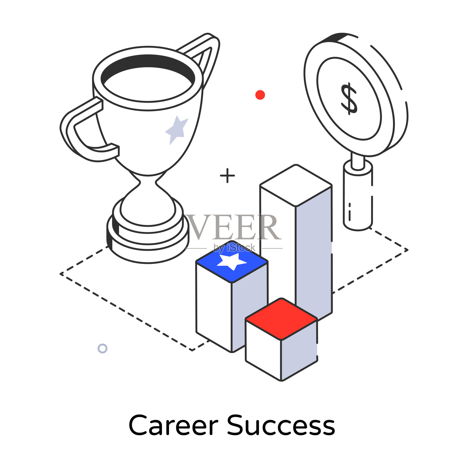 事业成功插画图片素材