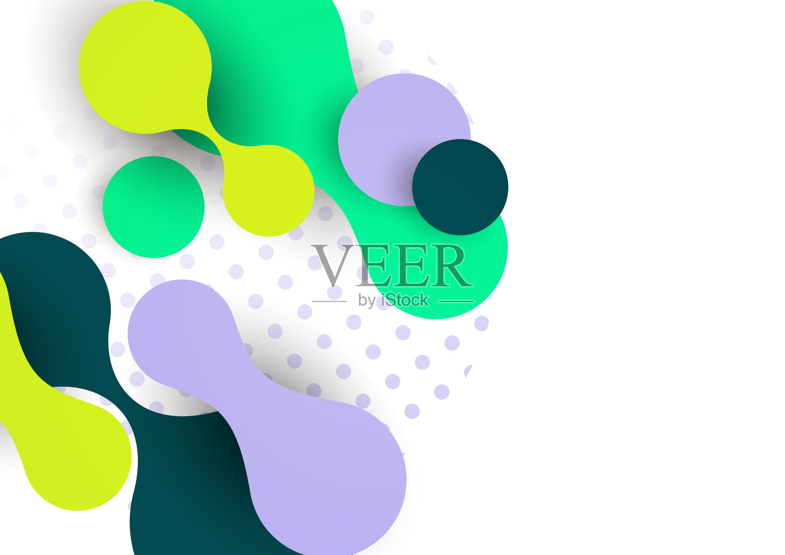 抽象叠加形状。波浪的形状，流动的元素，流动的线条。新潮的未来设计的横幅，传单，海报，标志。向量插画图片素材