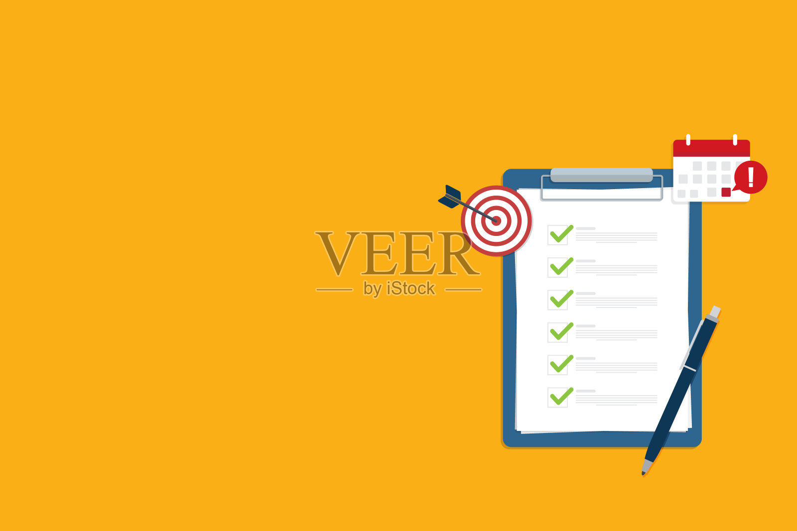 成功完成业务任务。插画图片素材