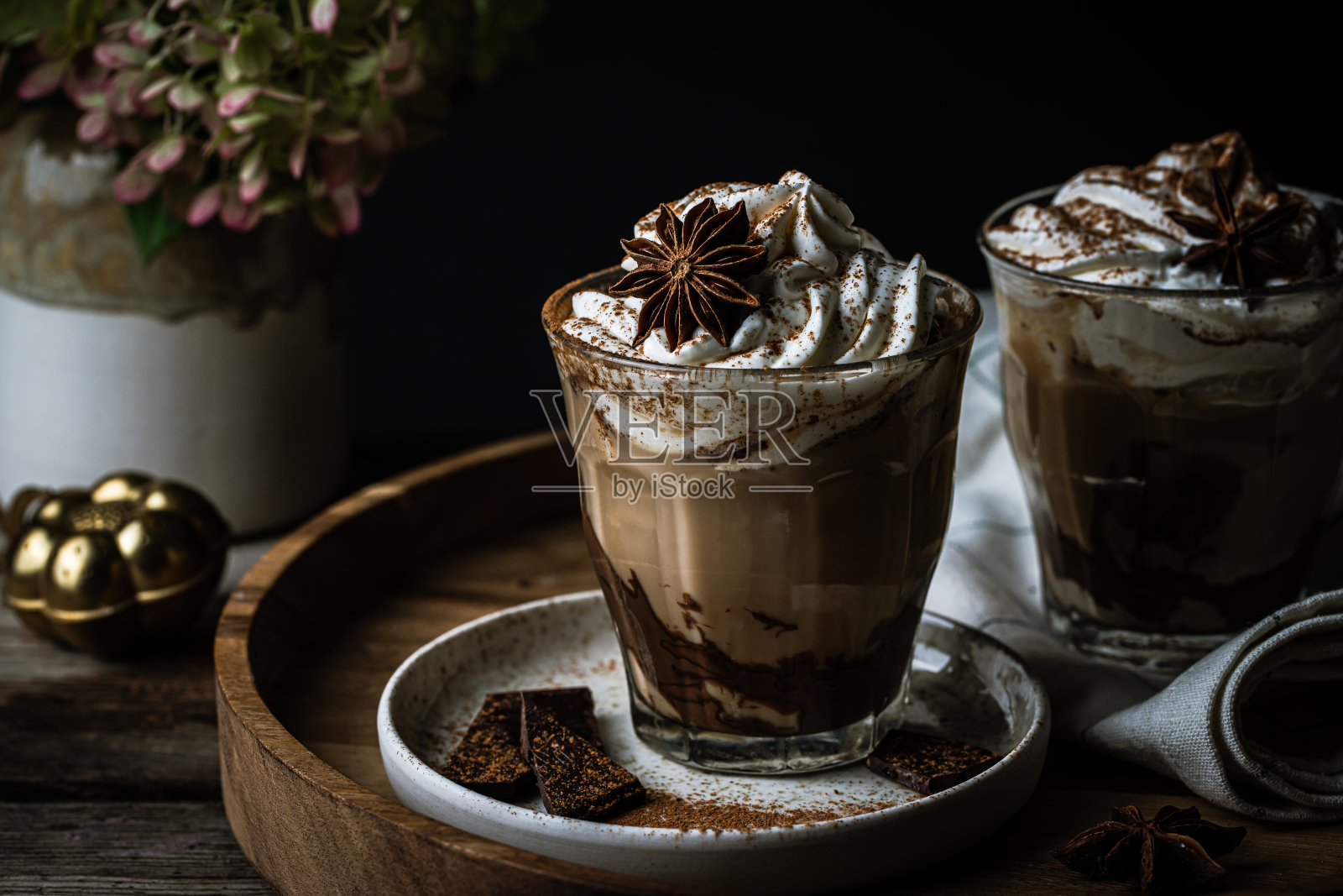 巧克力门柱照片摄影图片