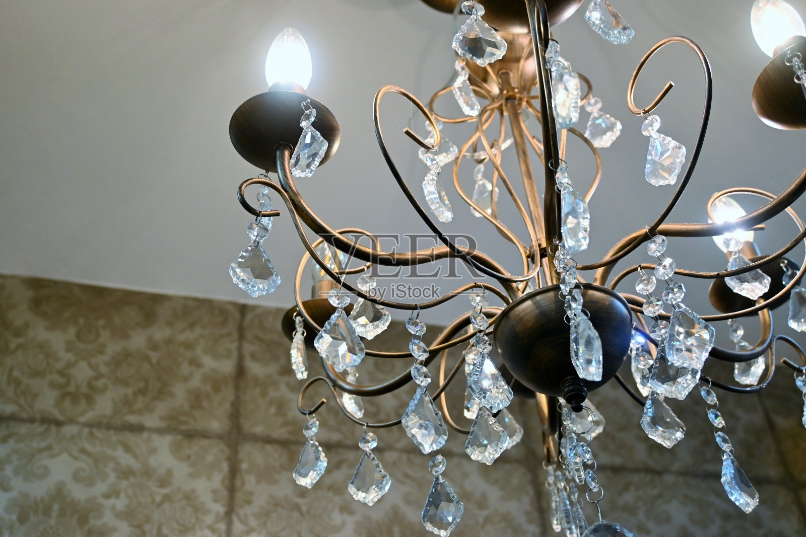 复古风格的吊灯照片摄影图片