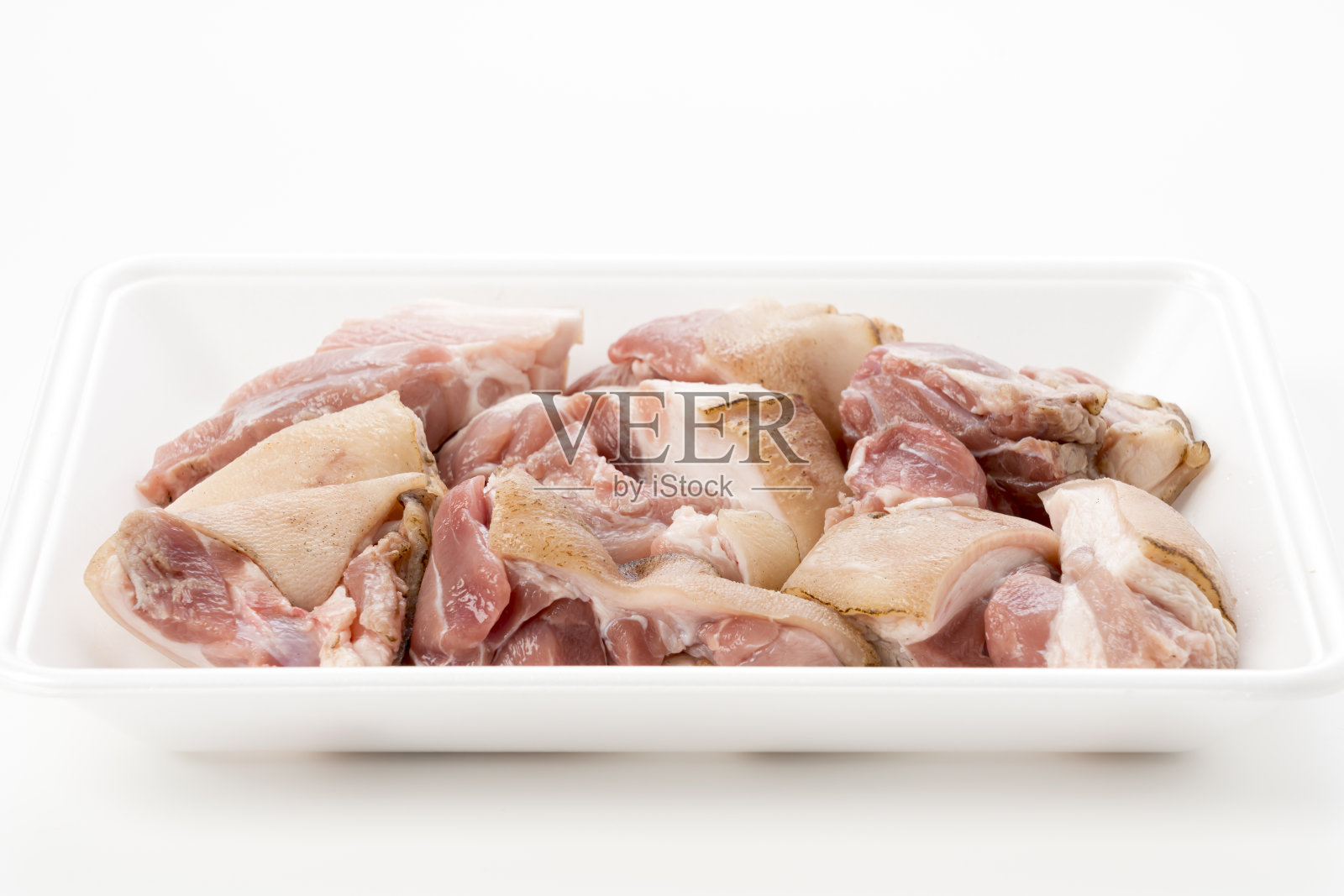 生无骨猪排片照片摄影图片