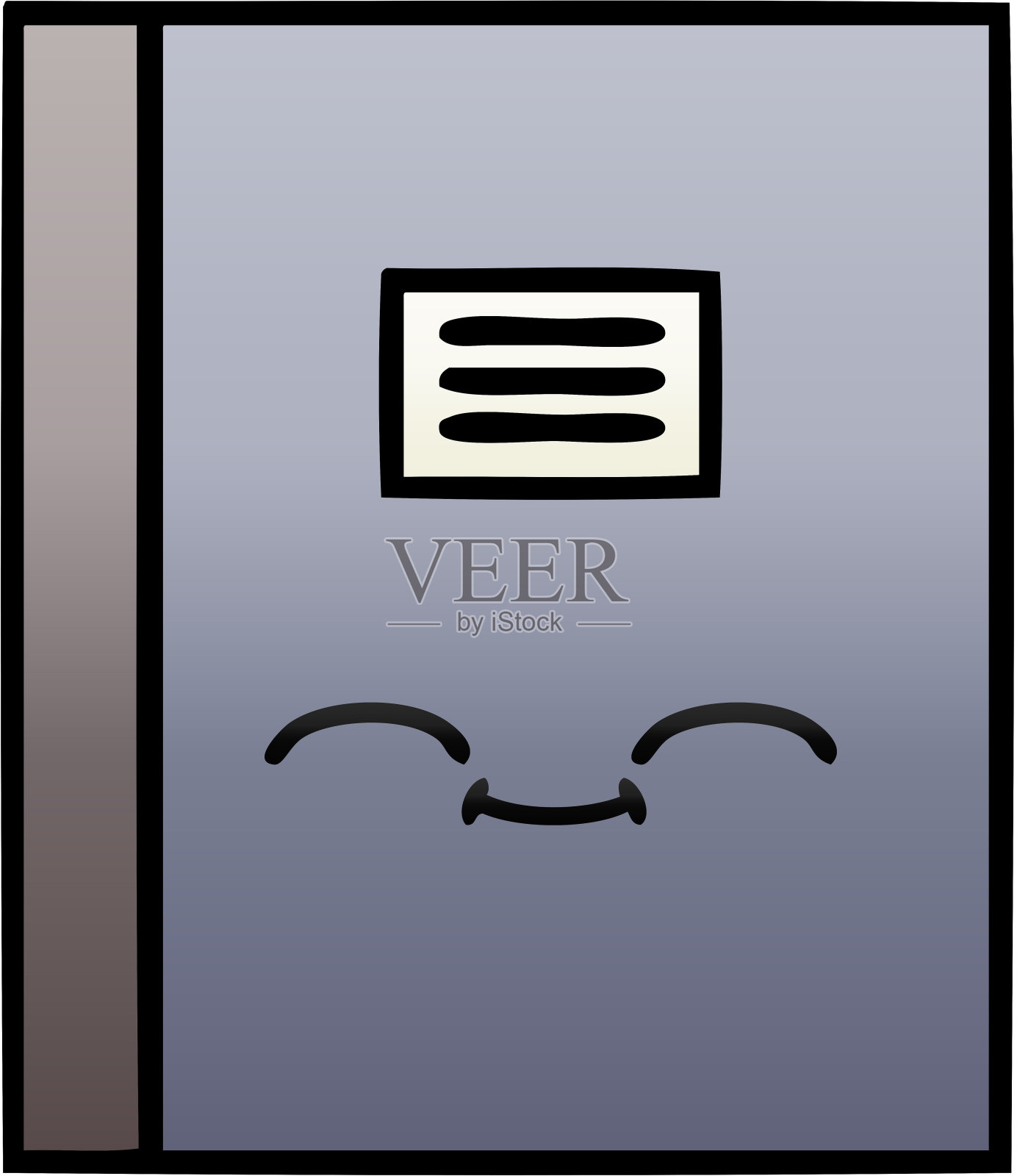 渐变阴影卡通笔记本设计元素图片