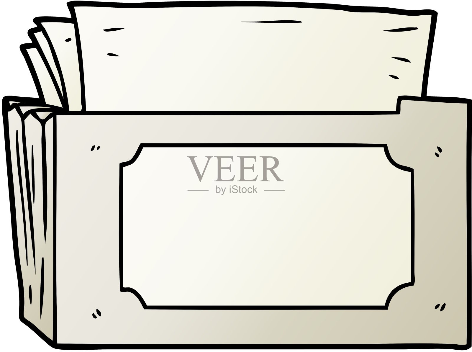 卡通文件夹的文件插画图片素材