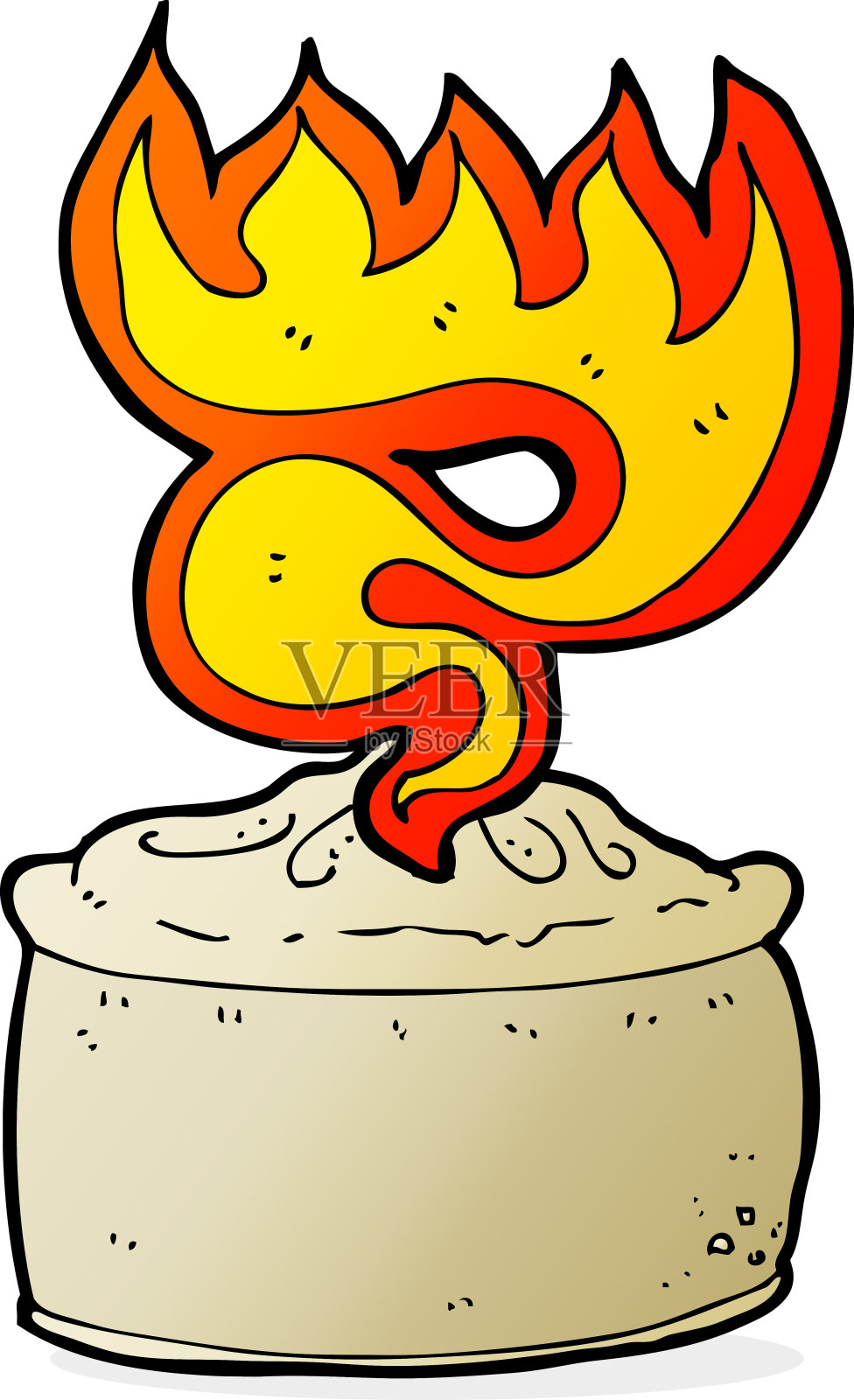 卡通热饼设计元素图片