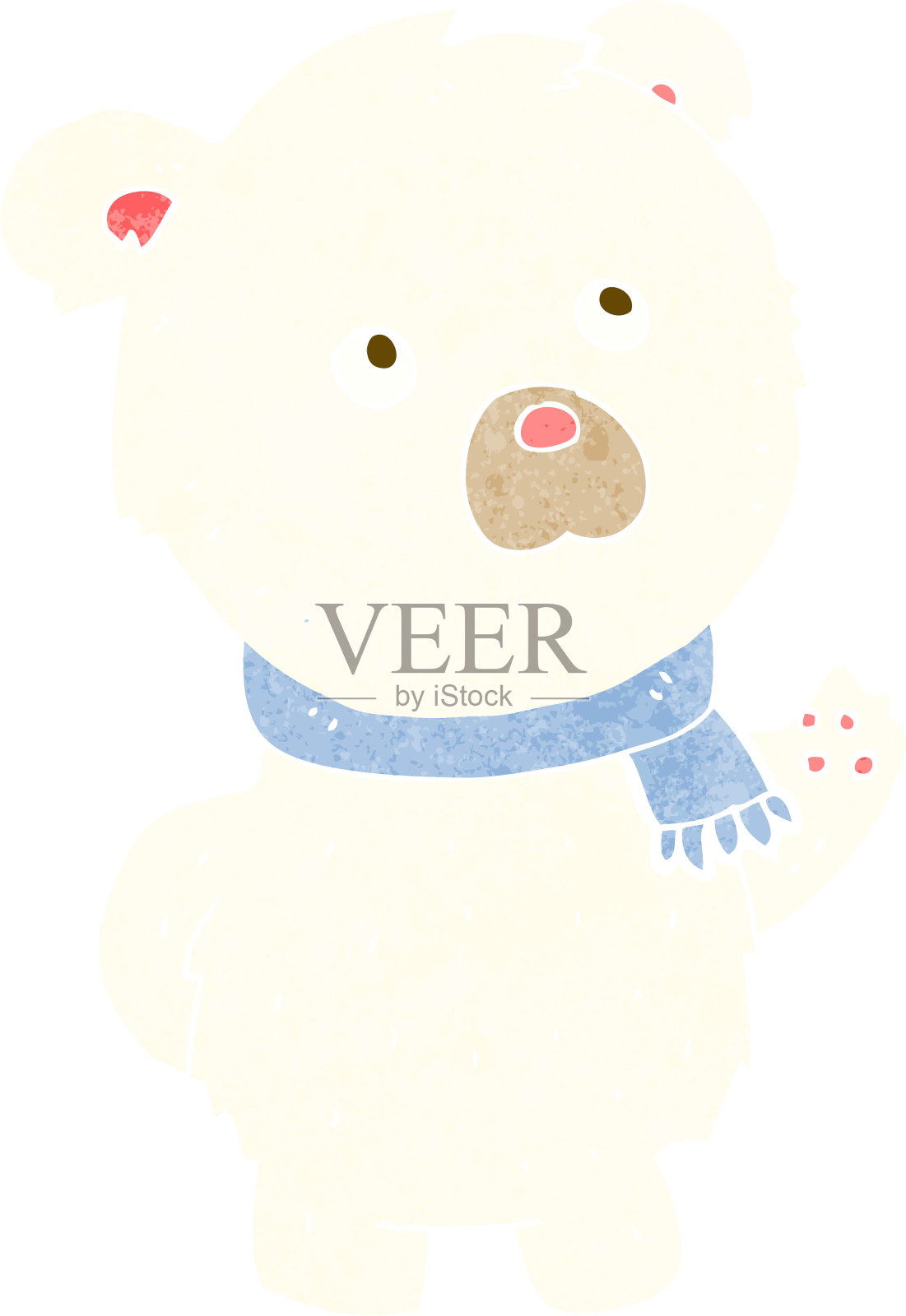 卡通可爱北极熊插画图片素材