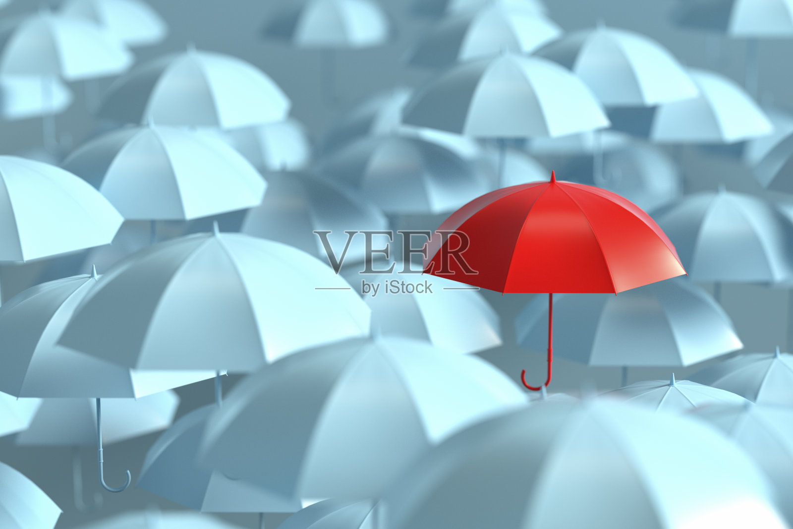 雨伞，从人群中脱颖而出，领导力照片摄影图片