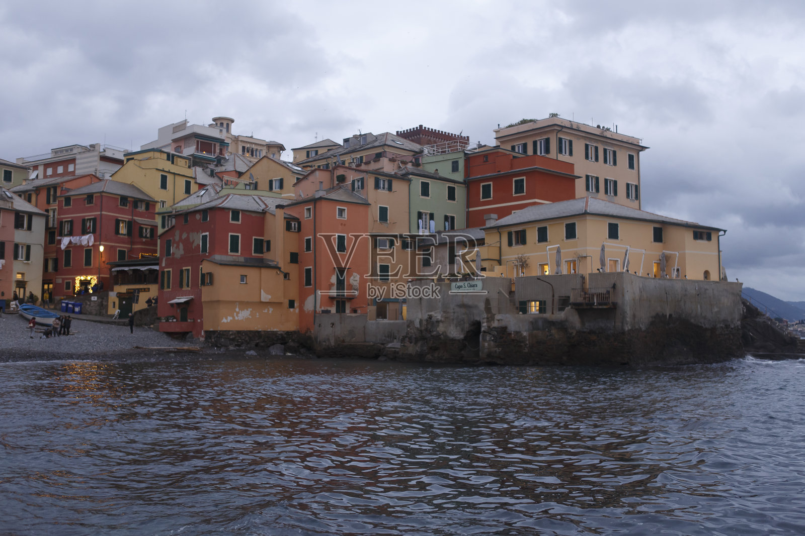 热那亚日落照片摄影图片