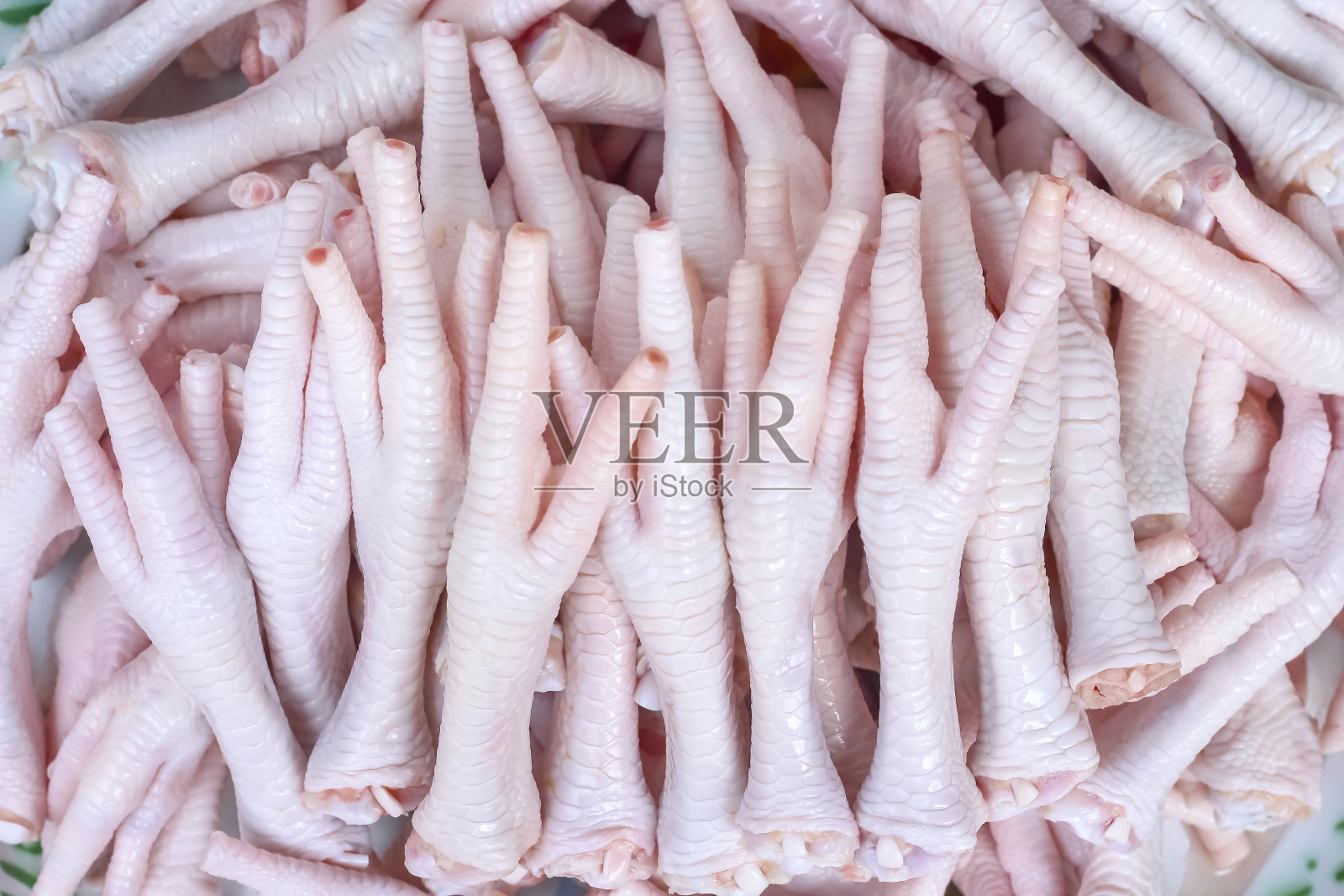 鸡爪堆泰国菜俯视图背景照片摄影图片