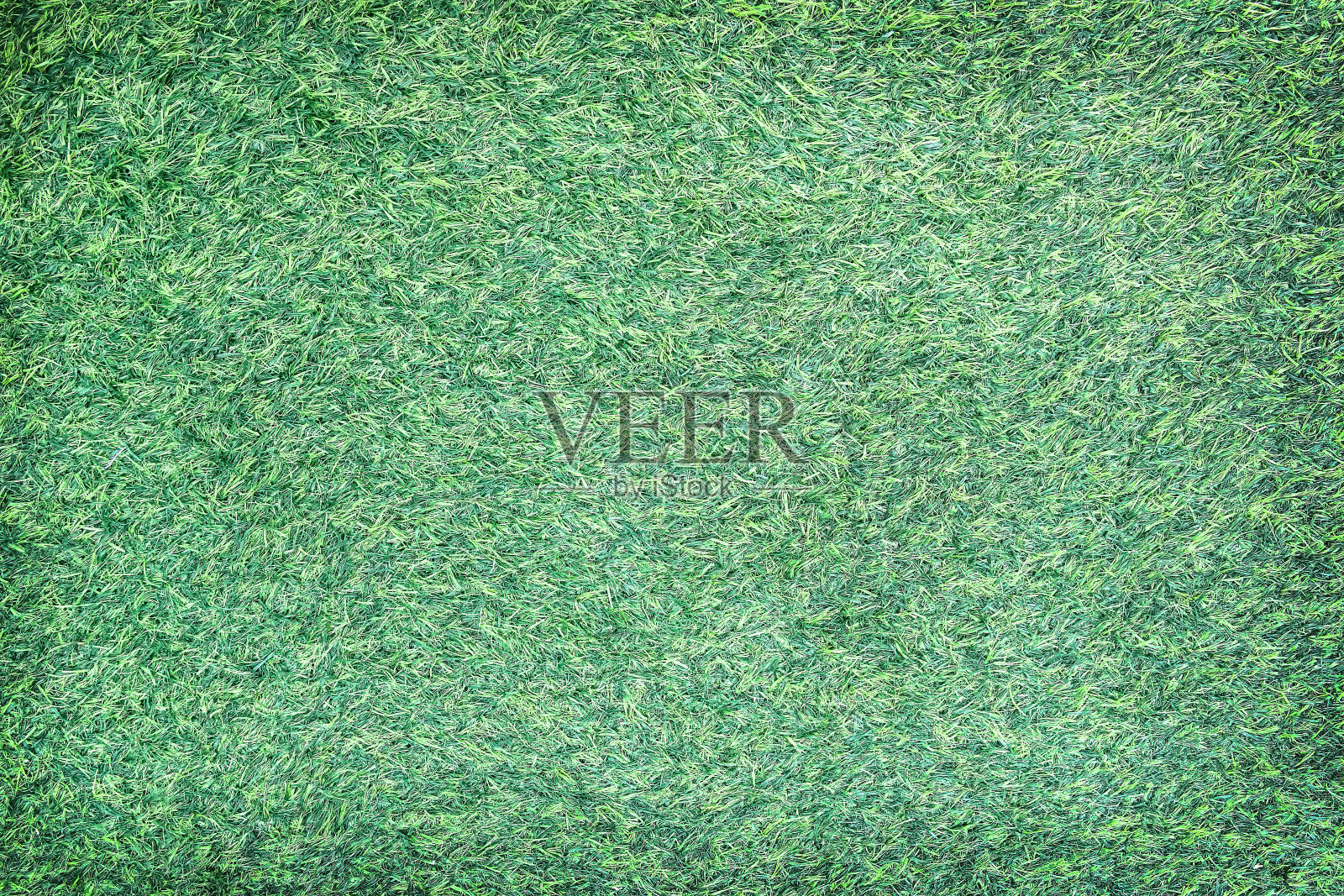 顶视图背景上花园的人造绿色草地纹理照片摄影图片