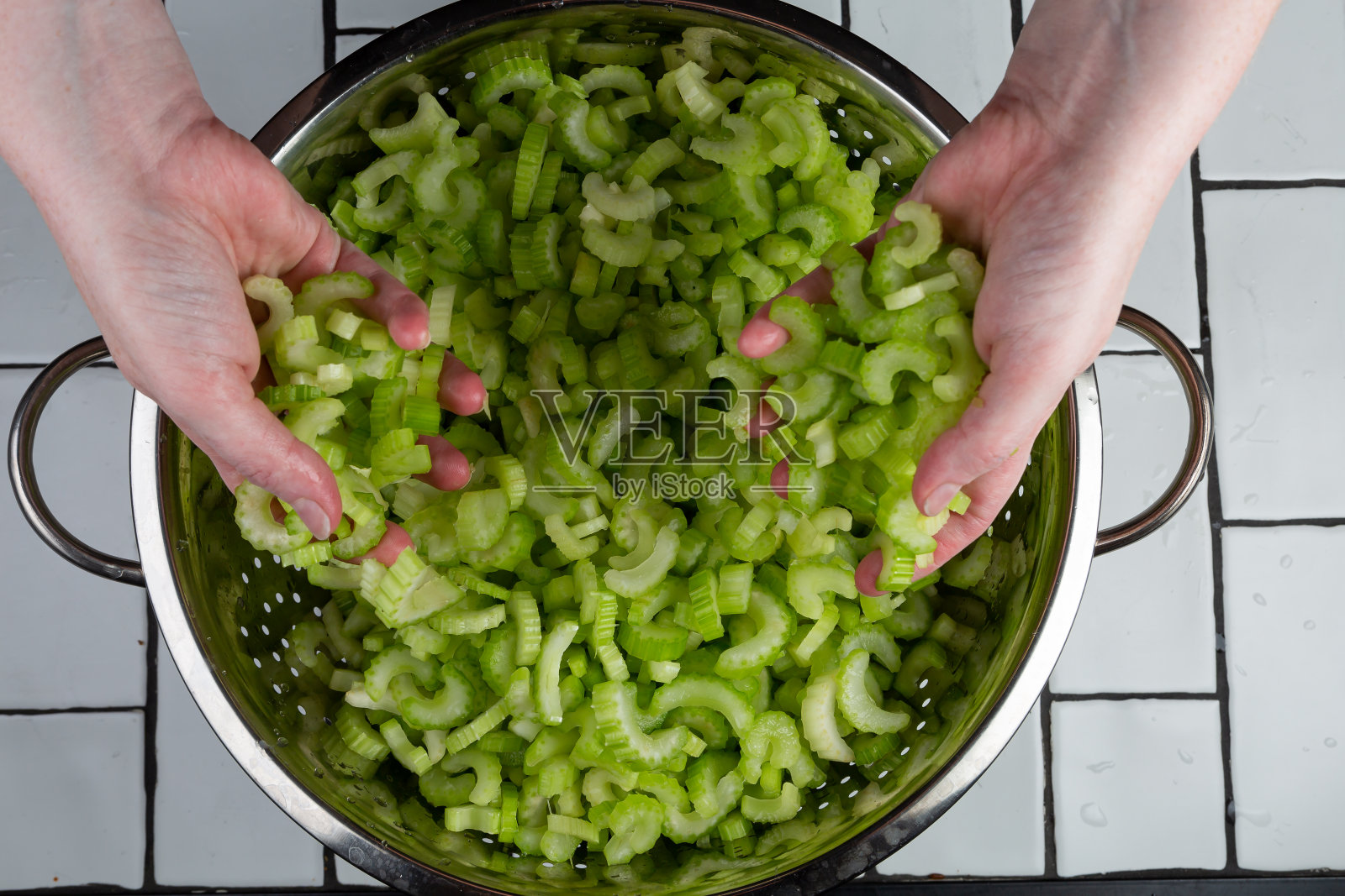 碎芹菜照片摄影图片