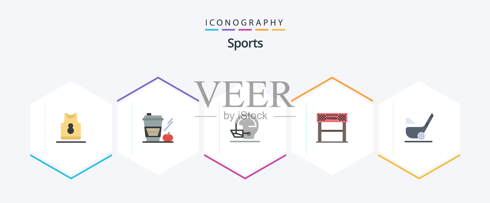运动25平图标包包括比赛路线图标素材