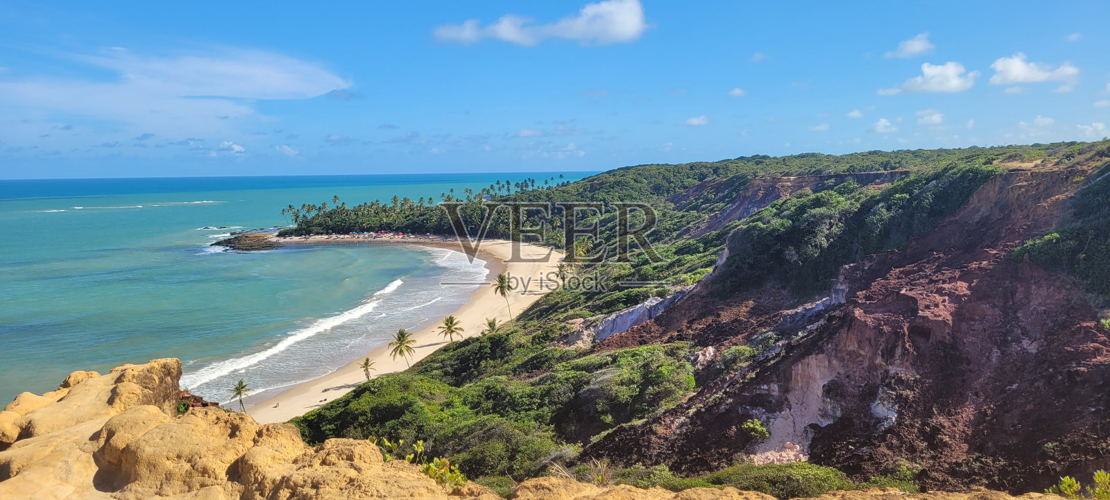 Coqueirinhos海滩，Coqueirinhos海滩，巴西东北部照片摄影图片