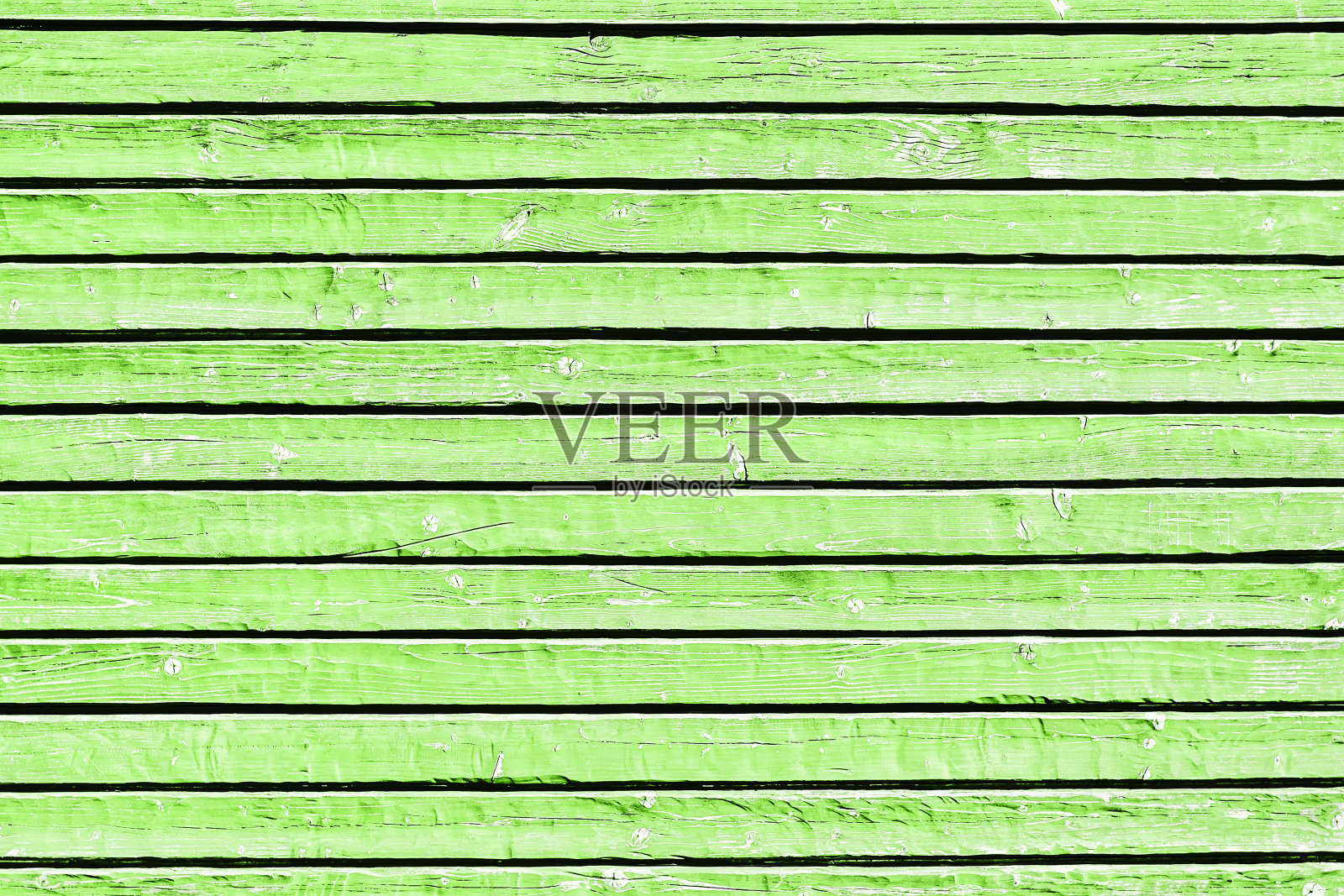 木桌背景。木结图案。旧漆纹理剥落。Grunge裂缝墙背景。绿色风化表面。照片摄影图片