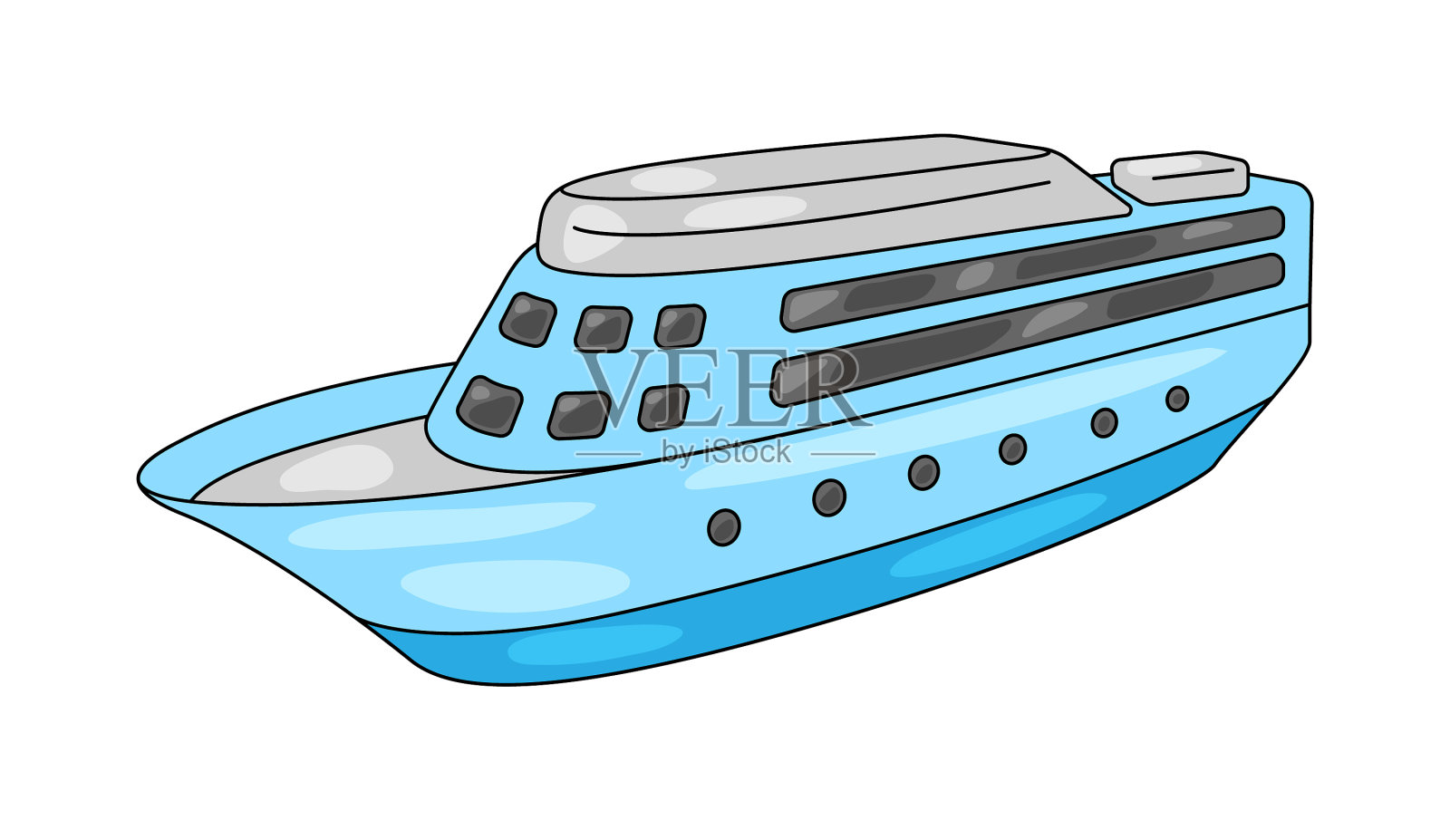 游轮的象征设计元素图片