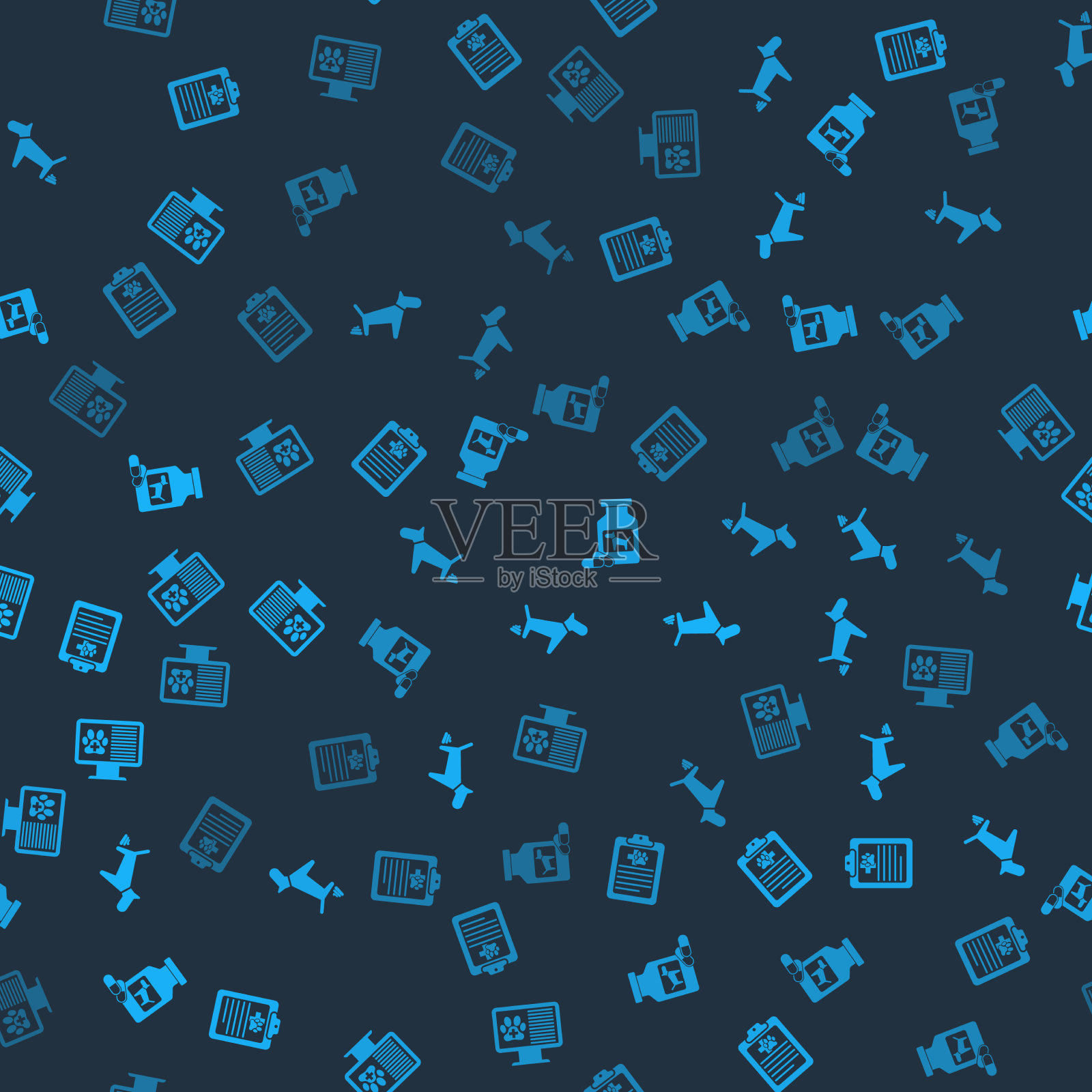 创宠物狗大便用药临床记录图标素材